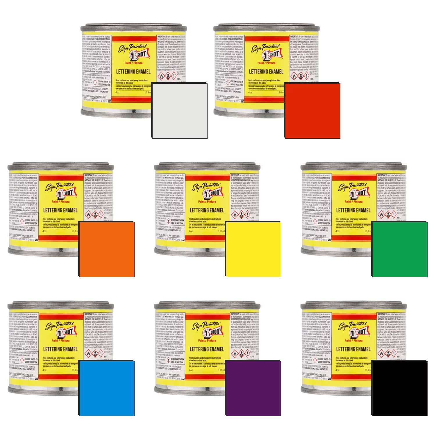 One Shot Automotive Complete Striper Pinstriping Starter Kit - 8 Colors