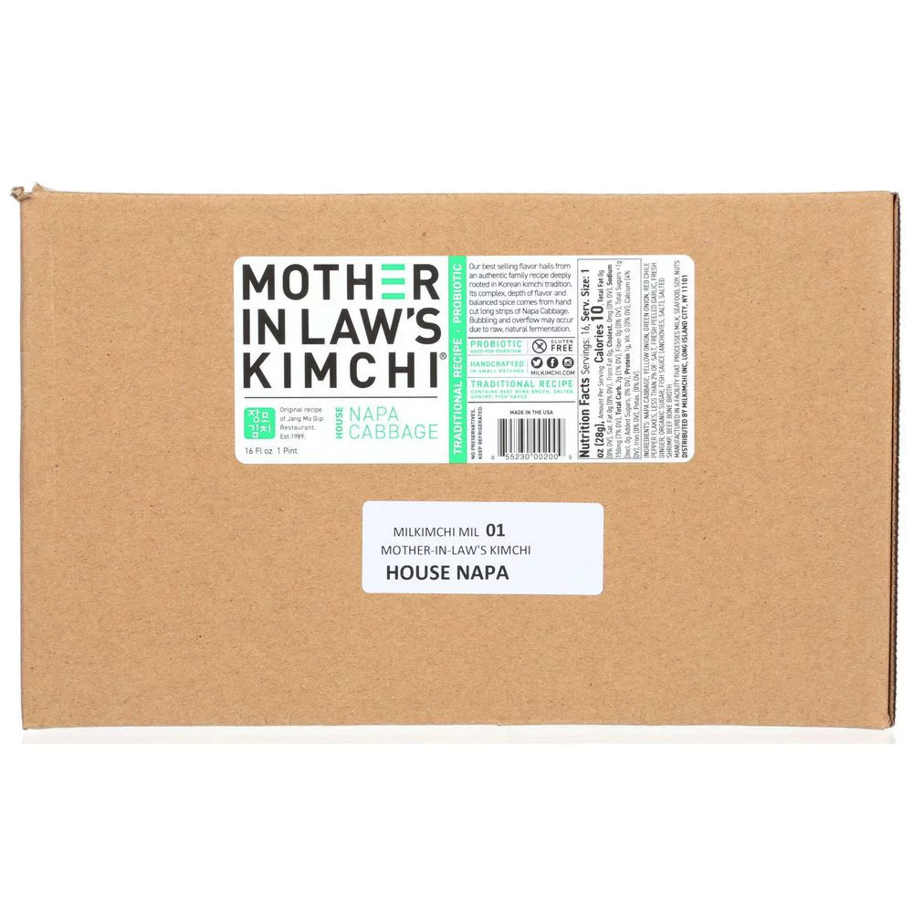 Mother In Laws Kimchi House Napa Cabbage Kimchi, 16 Fluid Ounce -- 6 per case.