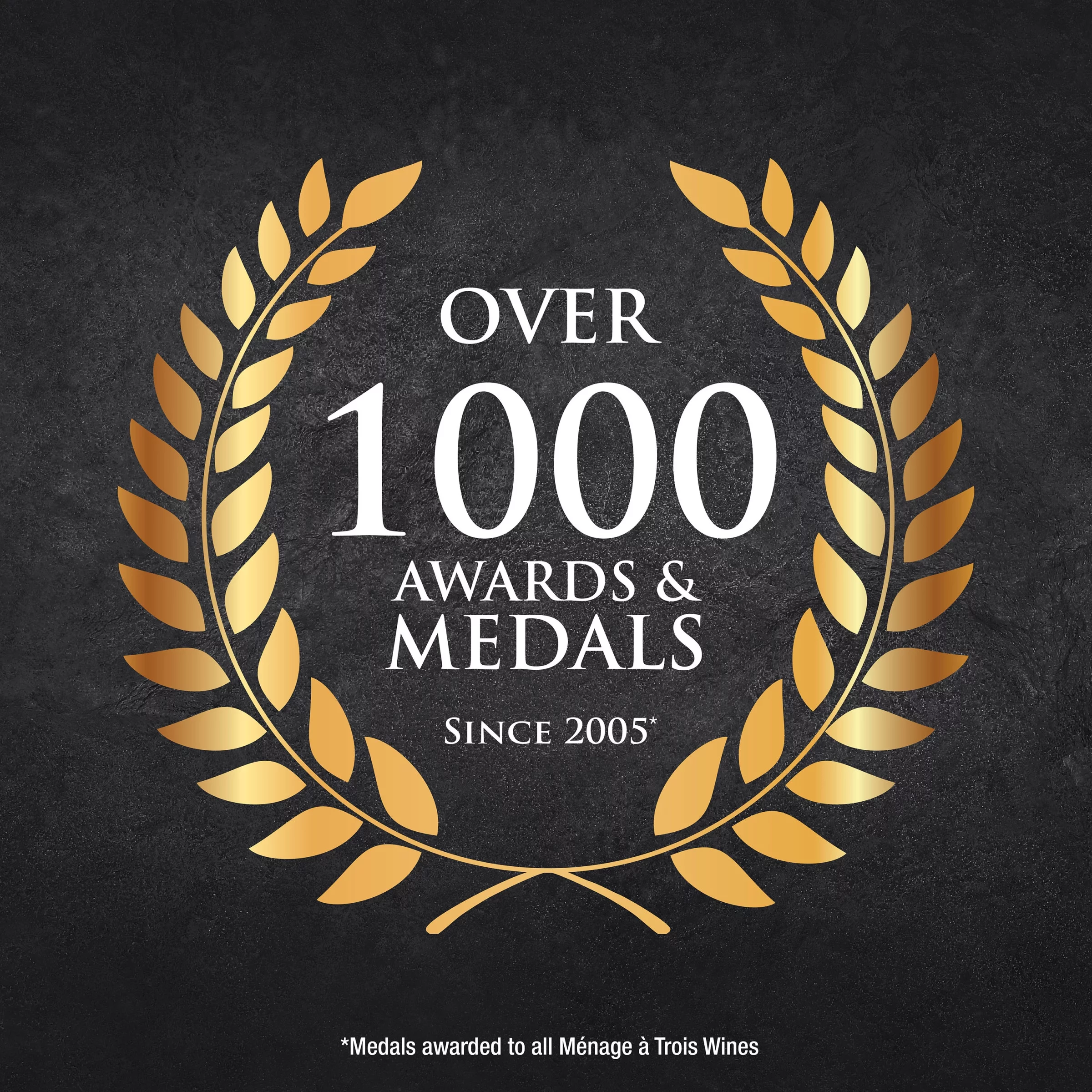 Ménage à Trois Chardonnay California White Wine, 750 ml Glass Bottle, 13.5% ABV