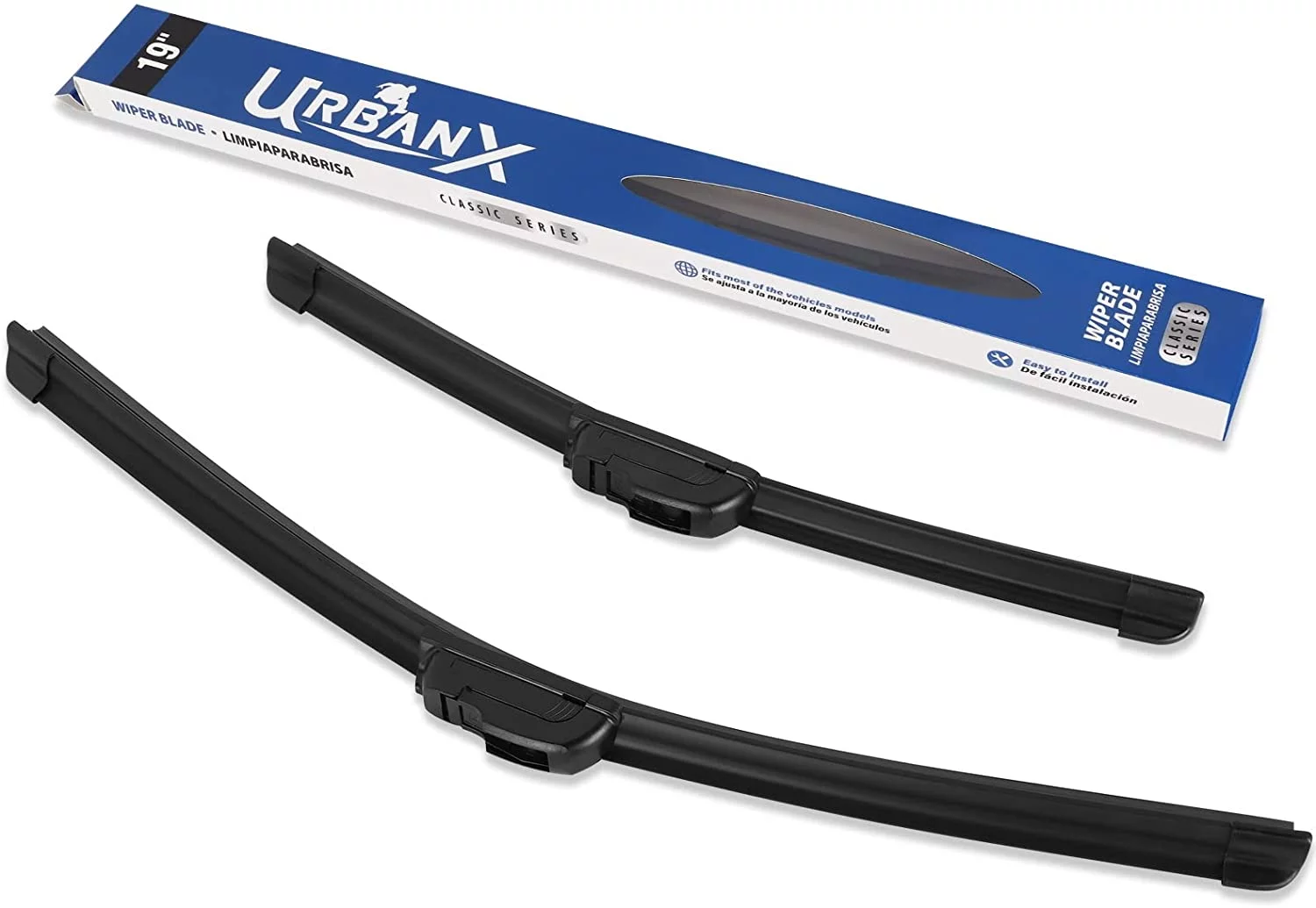 UrbanX 2-IN-1 All Seasons Water Repellency Original Equipment Replacement Wiper Blades For 2013 Ford Taurus 26