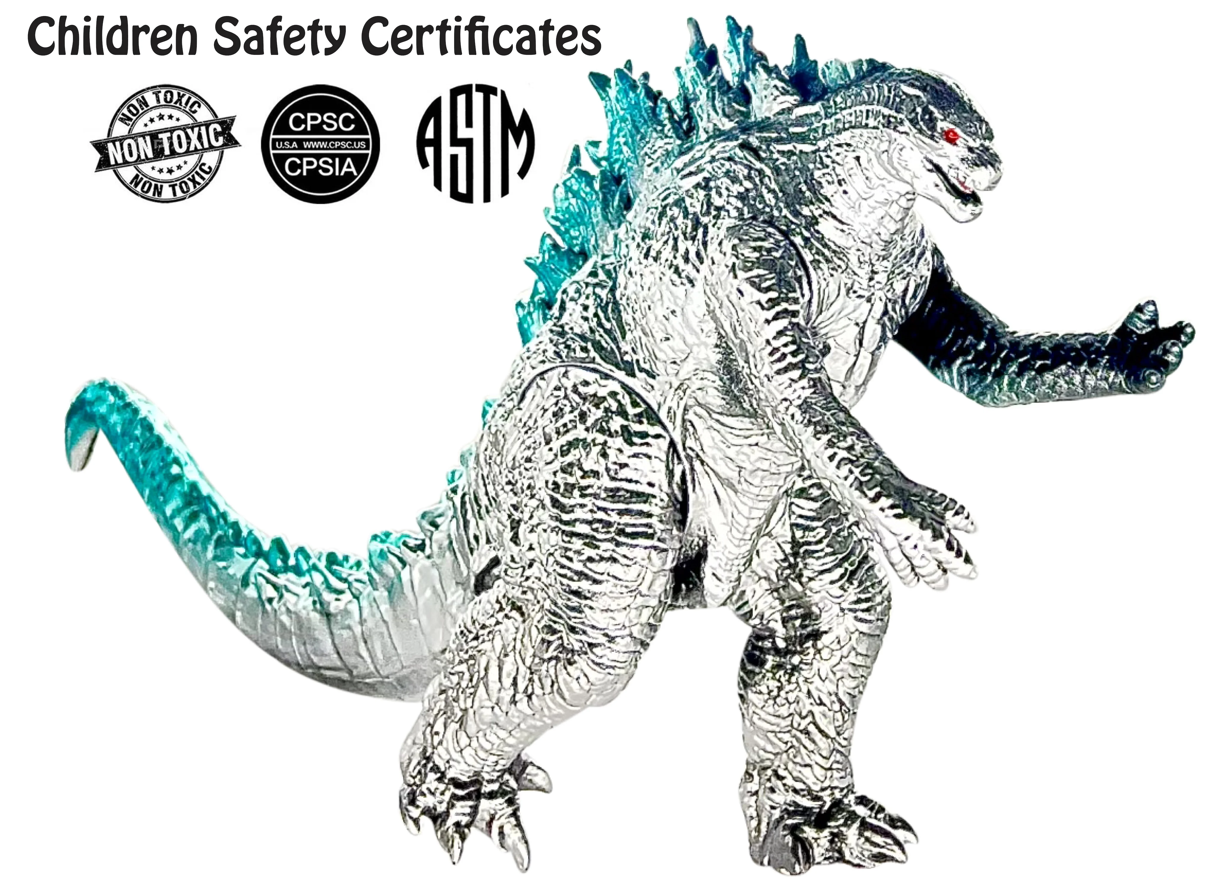 TwCare Godzilla vs. Kong Toy Action Figure: King of The Monsters, Movie Series Movable Joints Soft Vinyl, Travel Bag