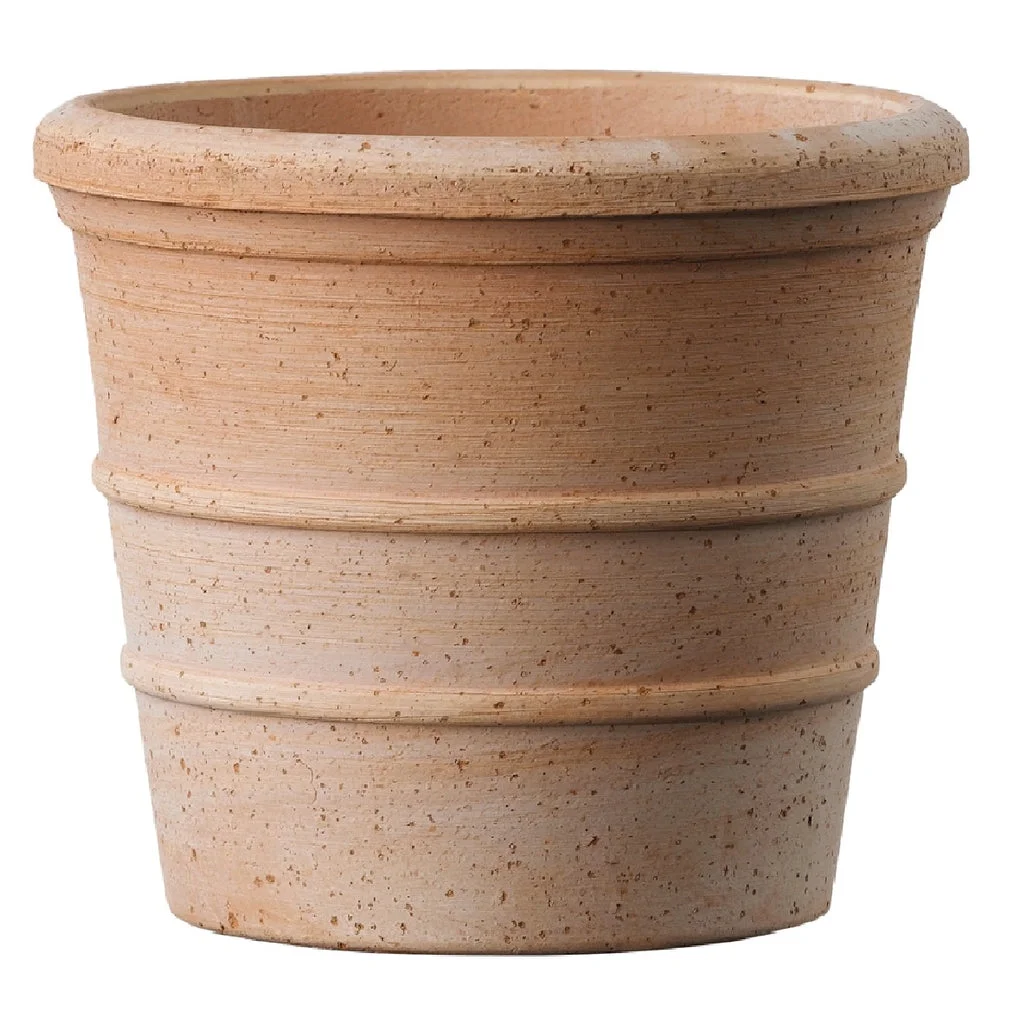 6PC Deroma Deroma TLG11PZ Siena Round Planter, Clay