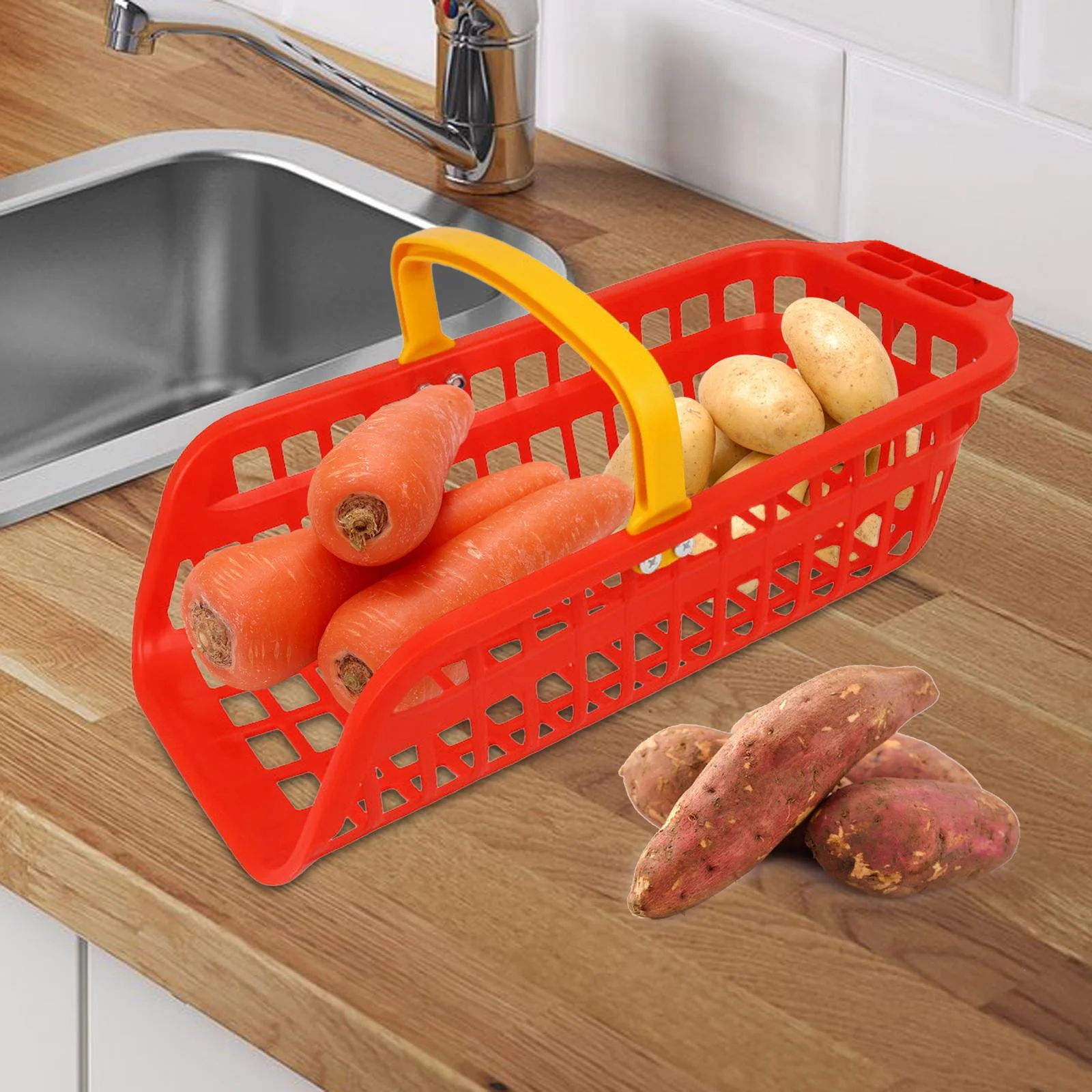 koolsoo Garden Collecting and Cleaning Hollow Design Carrying Garden Accessories Harvesting Tools for Lawn Farm Garlic