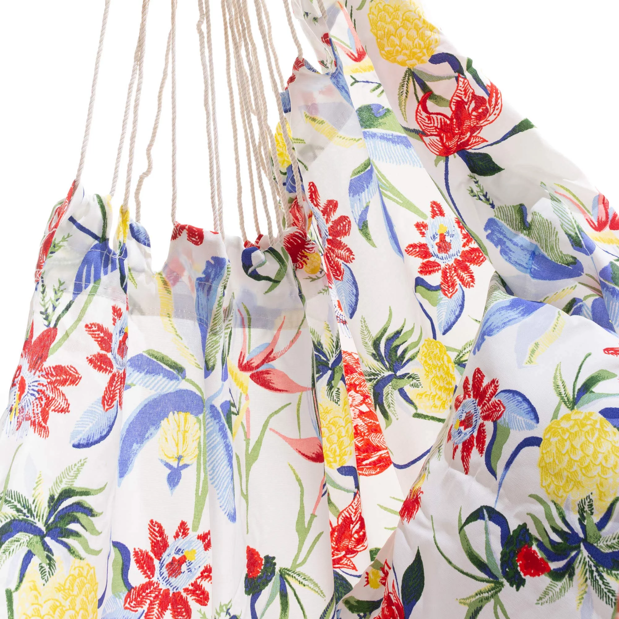 Castaway Living Deluxe Pillowtop Single Swing With Quick Dry Fabric - Tropical Print