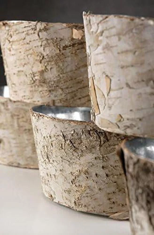 Natural Birch  Planter Pots 4