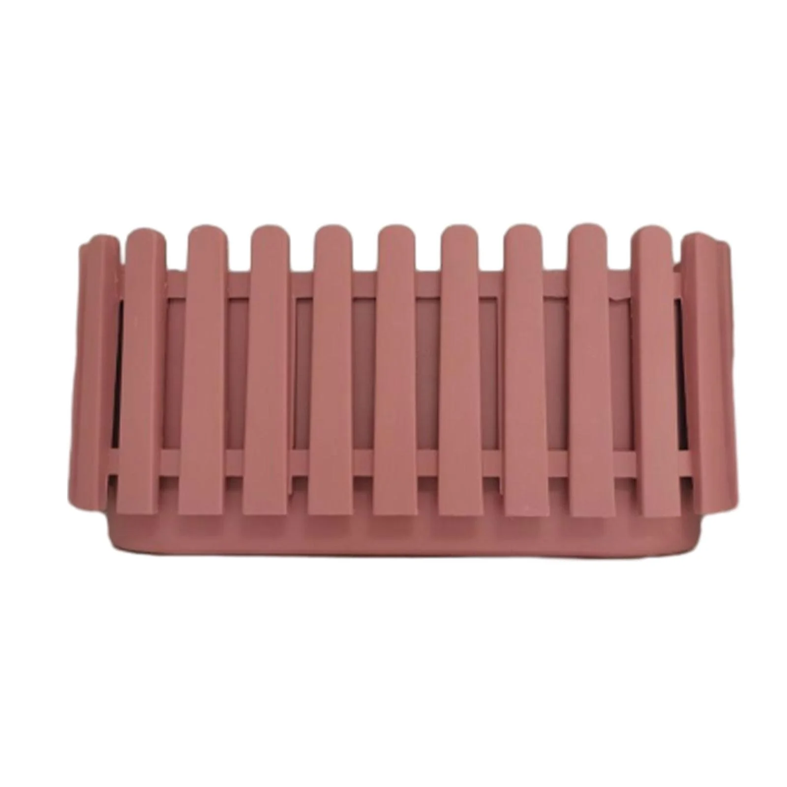 simhoa Fence Planter, Fence Flower Pot, Flower Container, Home Decoration, Flower Pot, Outdoor Planters, for Garden, Outdoor Railing, Yard, Pink