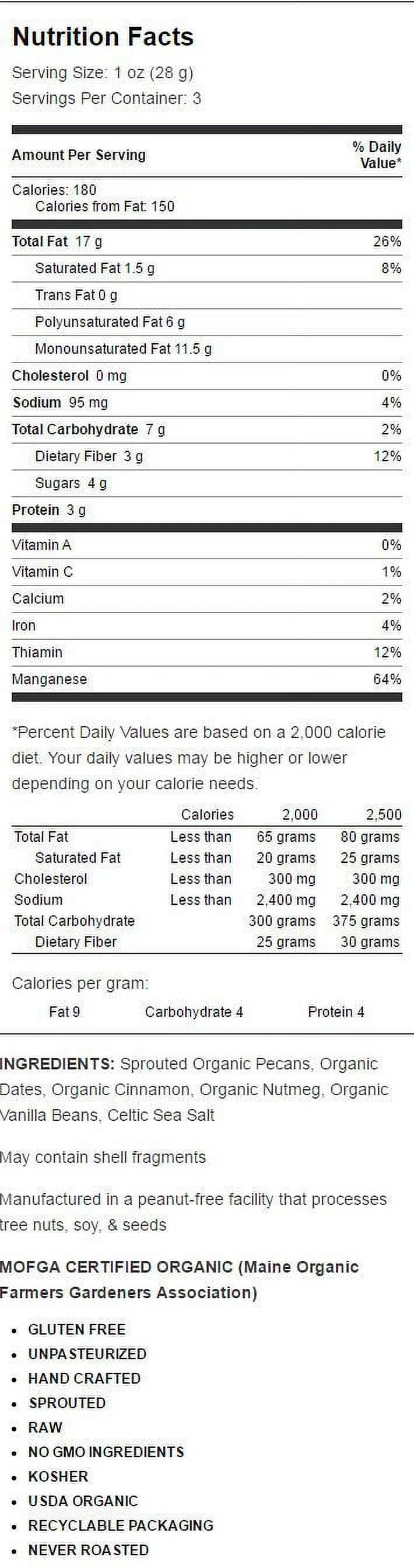 Living Nutz Celestial Cinna Pecans 3 oz Pkg