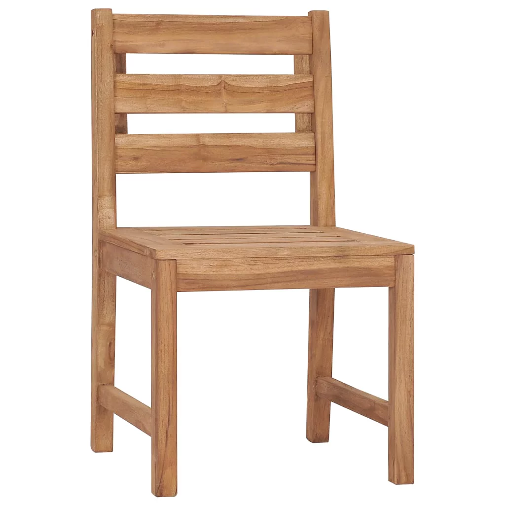 Anself Patio Chairs 2 pcs Solid Teak Wood