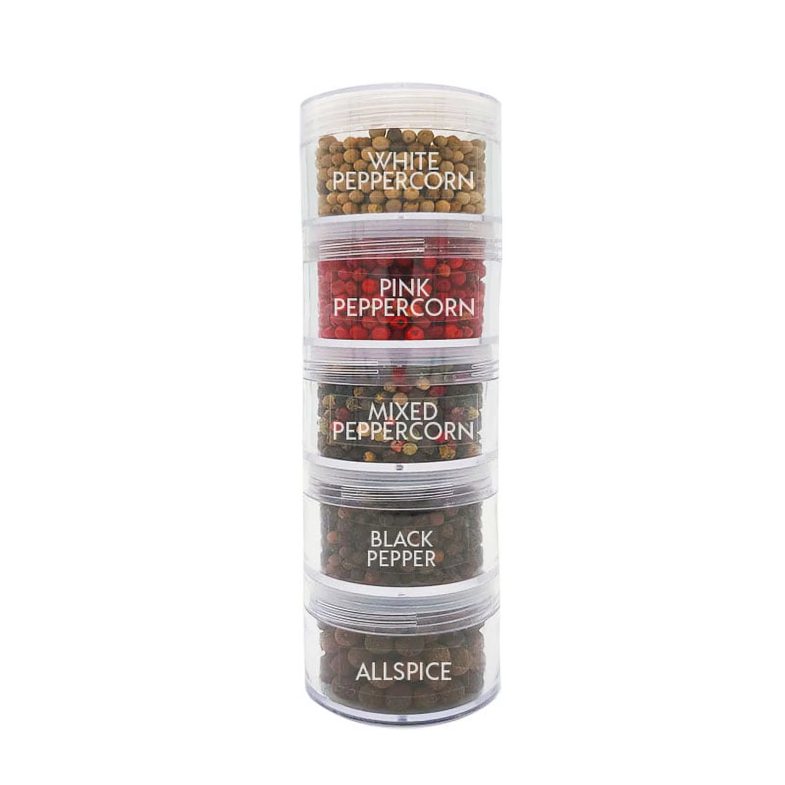 The Peppers Family | White Peppercorn, Pink Peppercorn, Mixed Peppercorn, Black Pepper, Allspice | Whole Spices & Seasonings - Packed in U.S.A