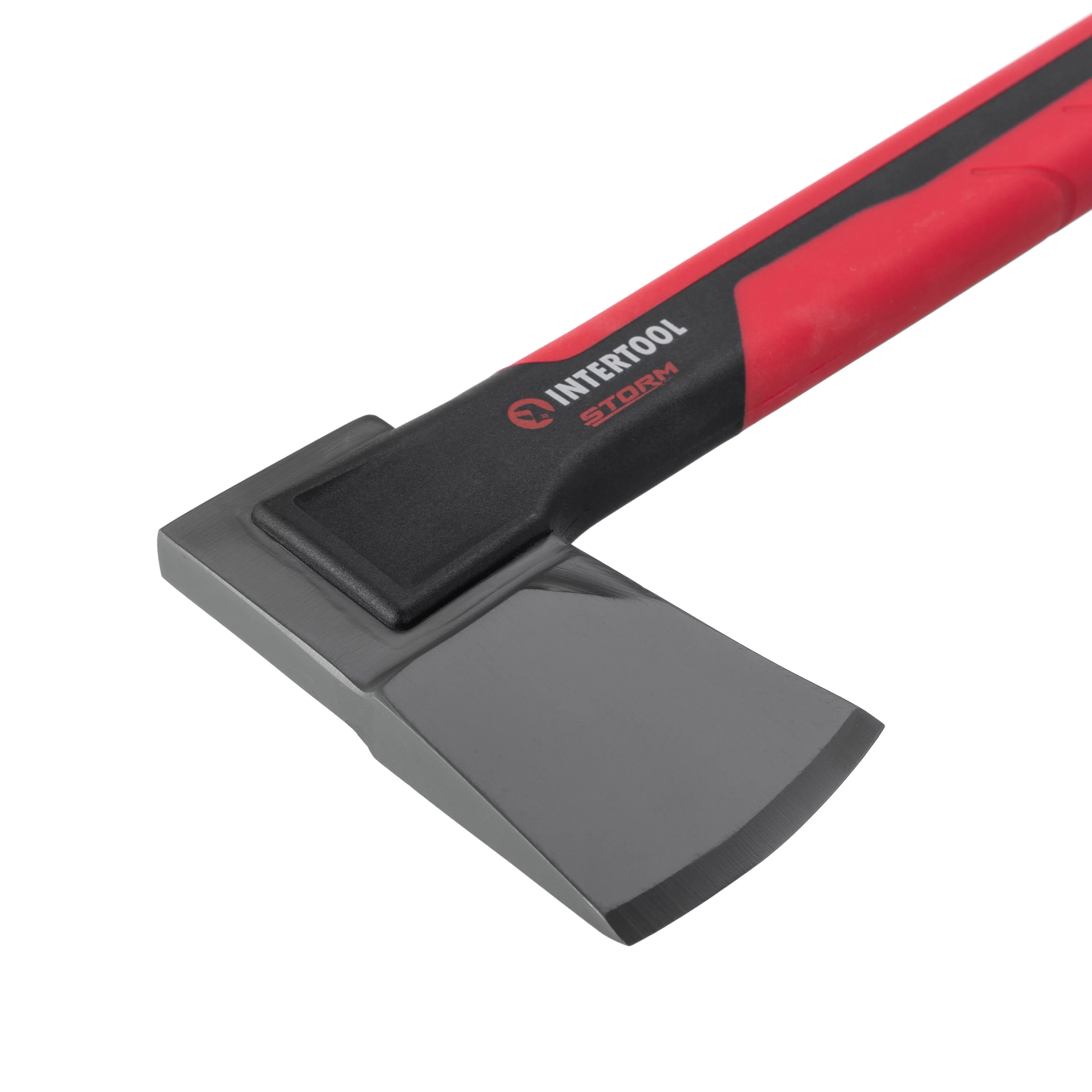 INTERTOOL Premium Hatchet, 14” Camp Axe for Wood Chopping with Shock Absorbing MAX Grip Handle HT08-0291