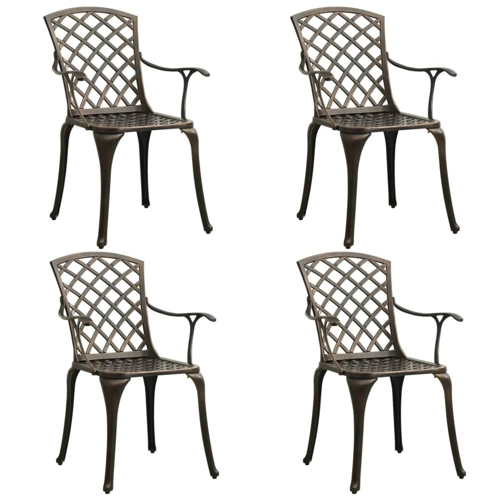 Andoer parcel,5 Piece Patio Set Piece Set Cast Furniture Set And Chairs Cast Patio Table And Table And Chairs 3070610 Cast Aluminum BronzePatio Table SetPatio Set Patio Barash