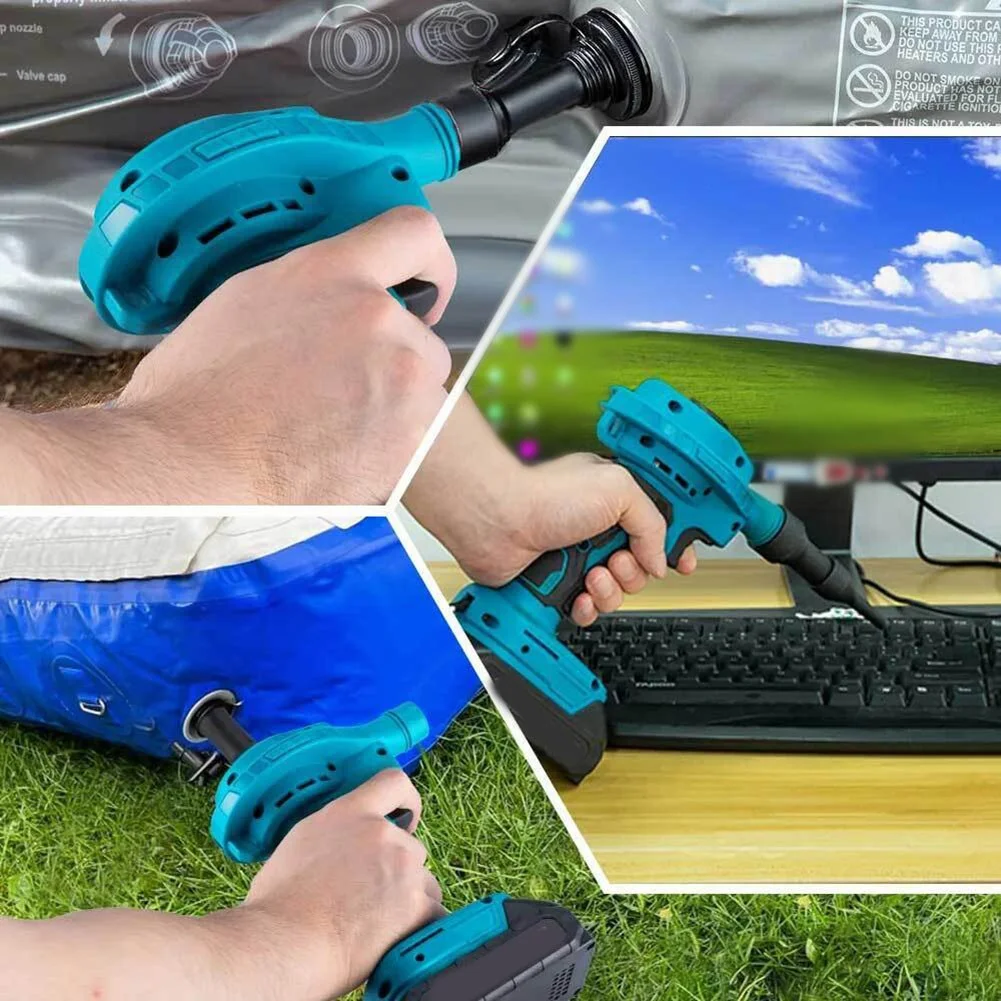 Cordless Dust Blower Inflator Vacuum Function Multifunction For Battery