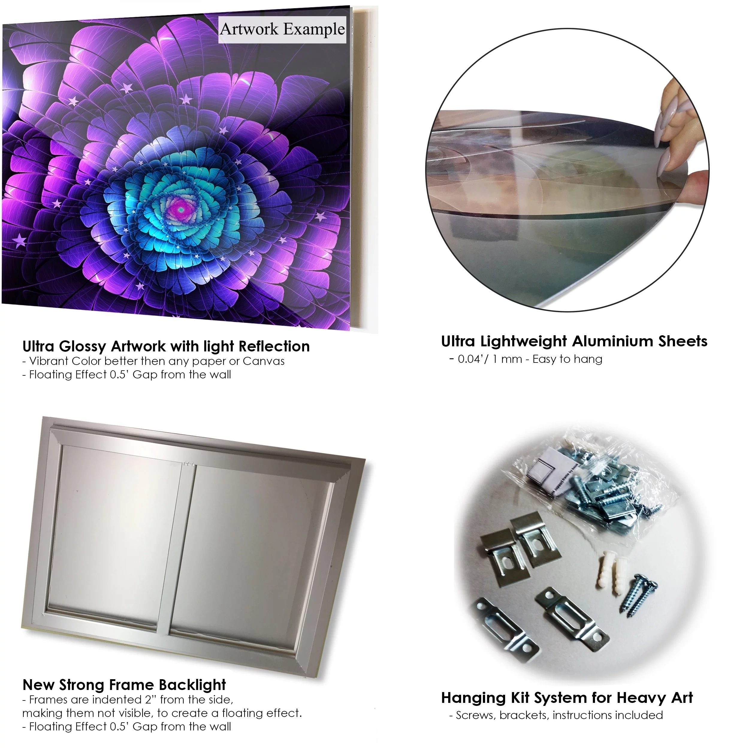 DESIGN ART Designart 'Lively Lion' Animal Metal Wall Art 60 in. wide x 32 in. high - 5 Panels Diamond Shape