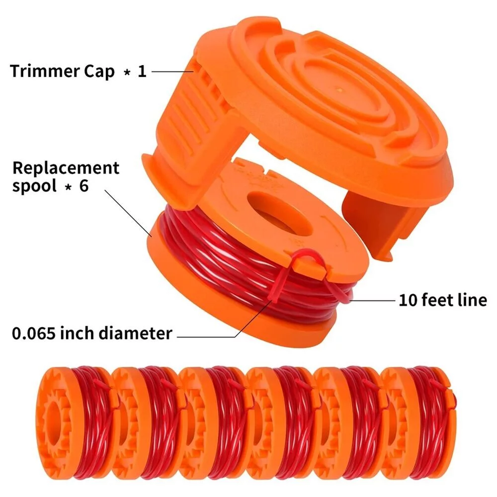 String Trimmer Spools Line For Worx WA0010 WG154,WG163 WG180 Replacement Parts