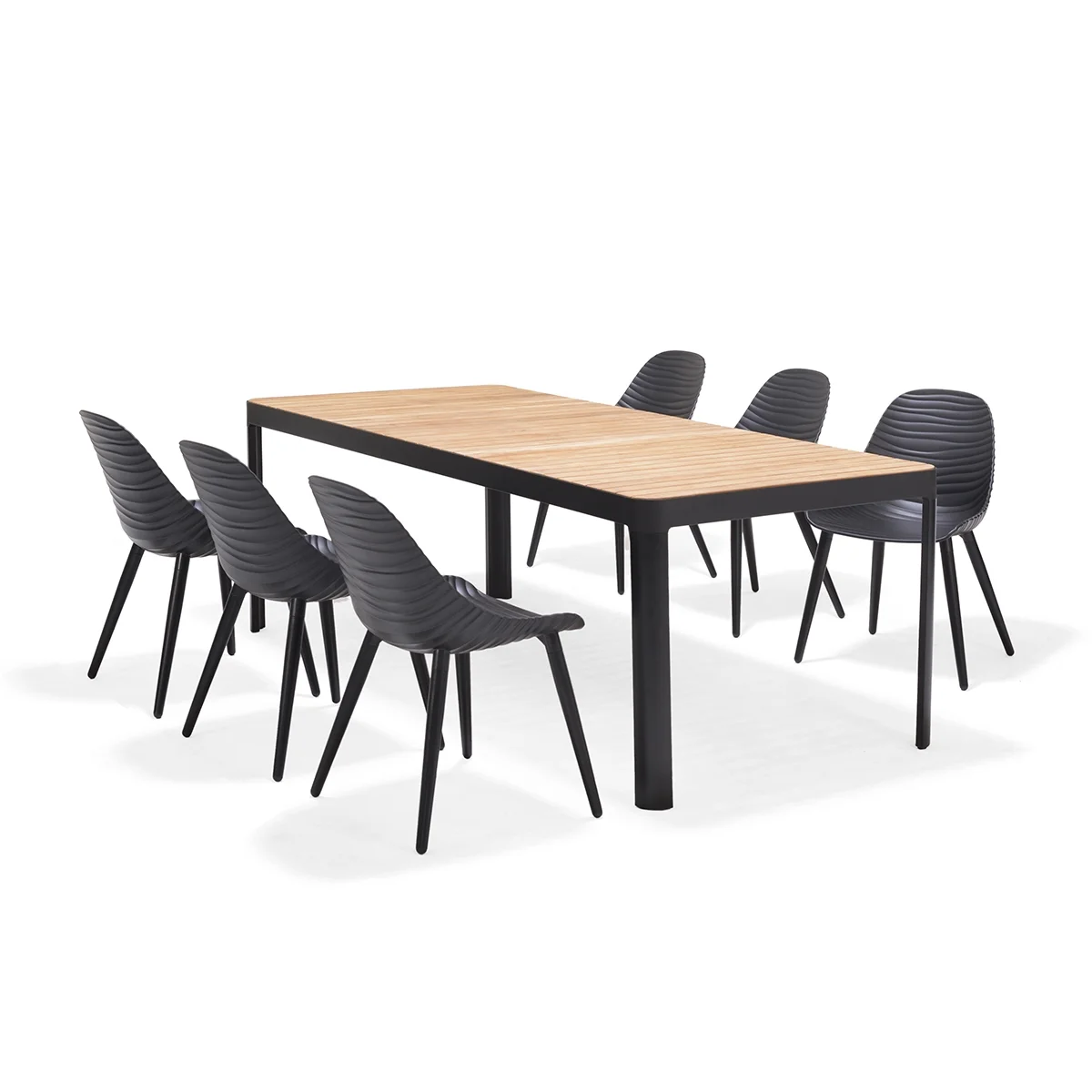 Amazonia Brighton Beach 7-Piece Maintenance-Free Aluminum Extendable Patio Dining Set