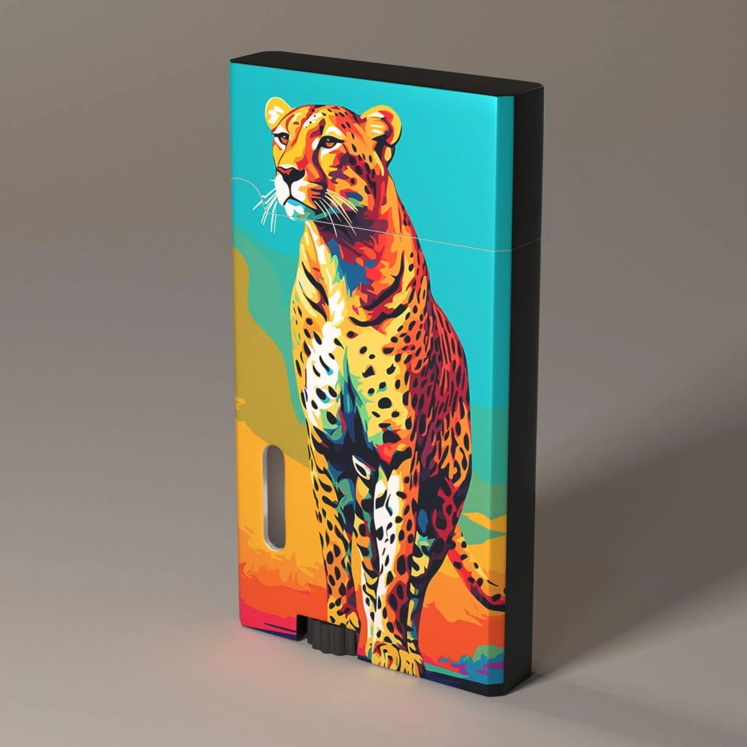 ZORMAN Abstract Leopard Metal Butane Torch Lighter,Jet Flame Cool Windproof Lighters,Jet Torch Adjustable,Refillable Butane Lighter,Kitchen BBQ Candles