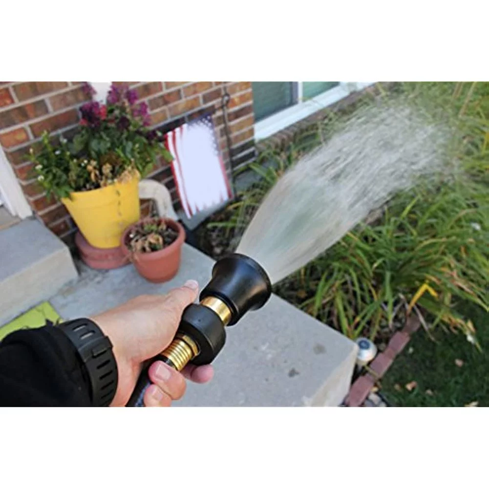 Garden Hose Nozzle Alloy​ Model HN-10AL Fireman Style High Pressure Fit Standard