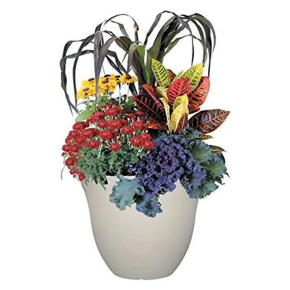 honeysuckle resin flower planter, white vanilla, 13