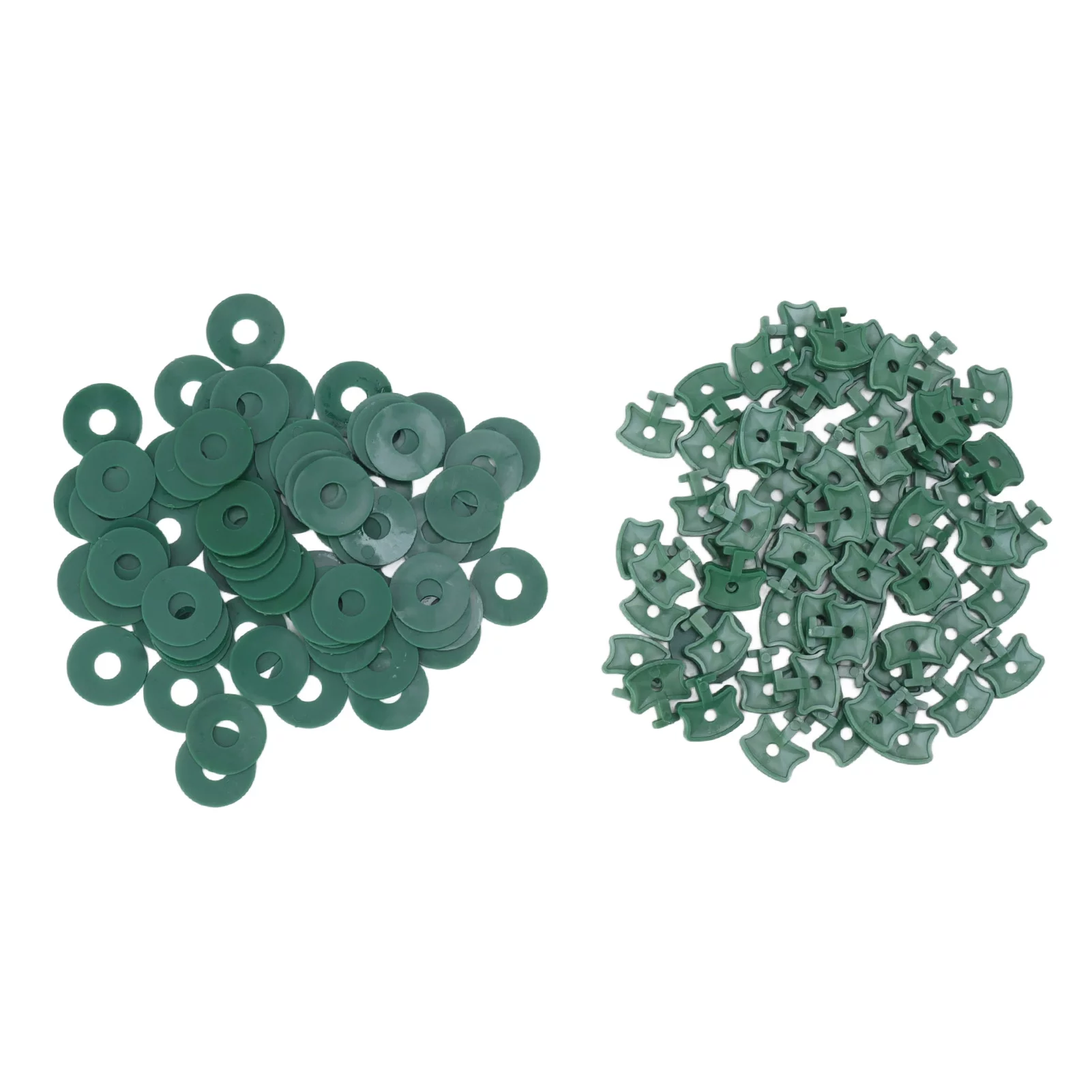 Verdant Touch Greenhouse Shading Clipswith Washers 100PCS Greenhouse Twist Clips Plastic Shading Fixing Clips with Washers for Greenhouse Insulation Bubble Netting Wrap