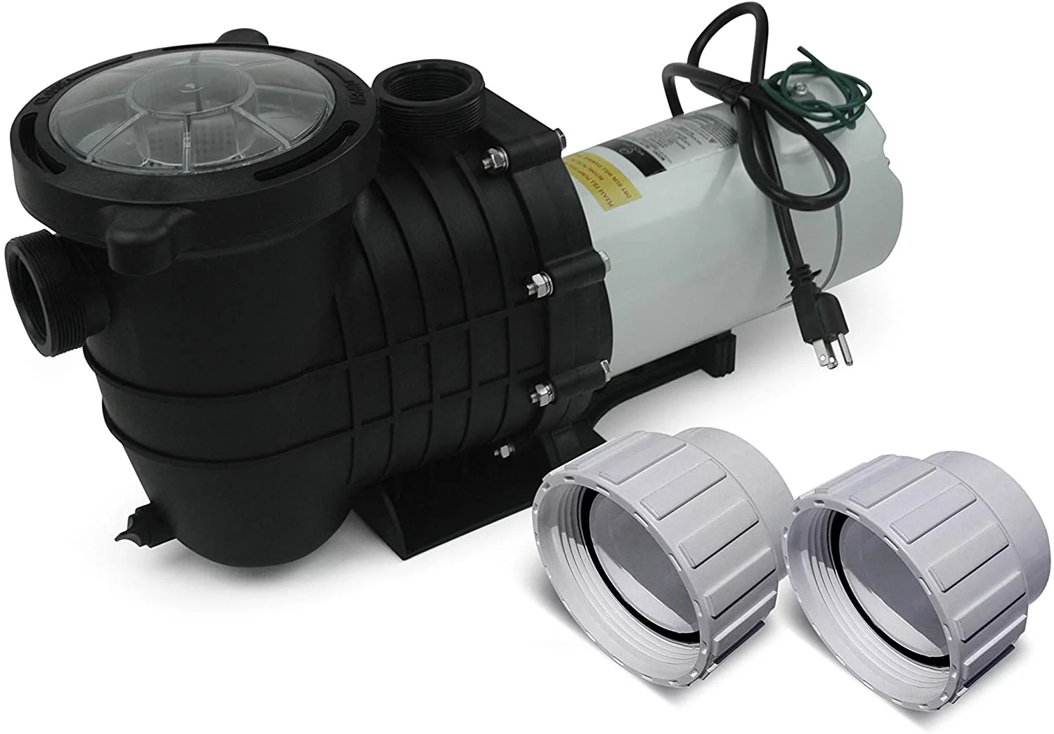 White Label In-Ground Pool Pump - 110-120V/220-240V, 1.5HP, 110GPM, Wall Plug