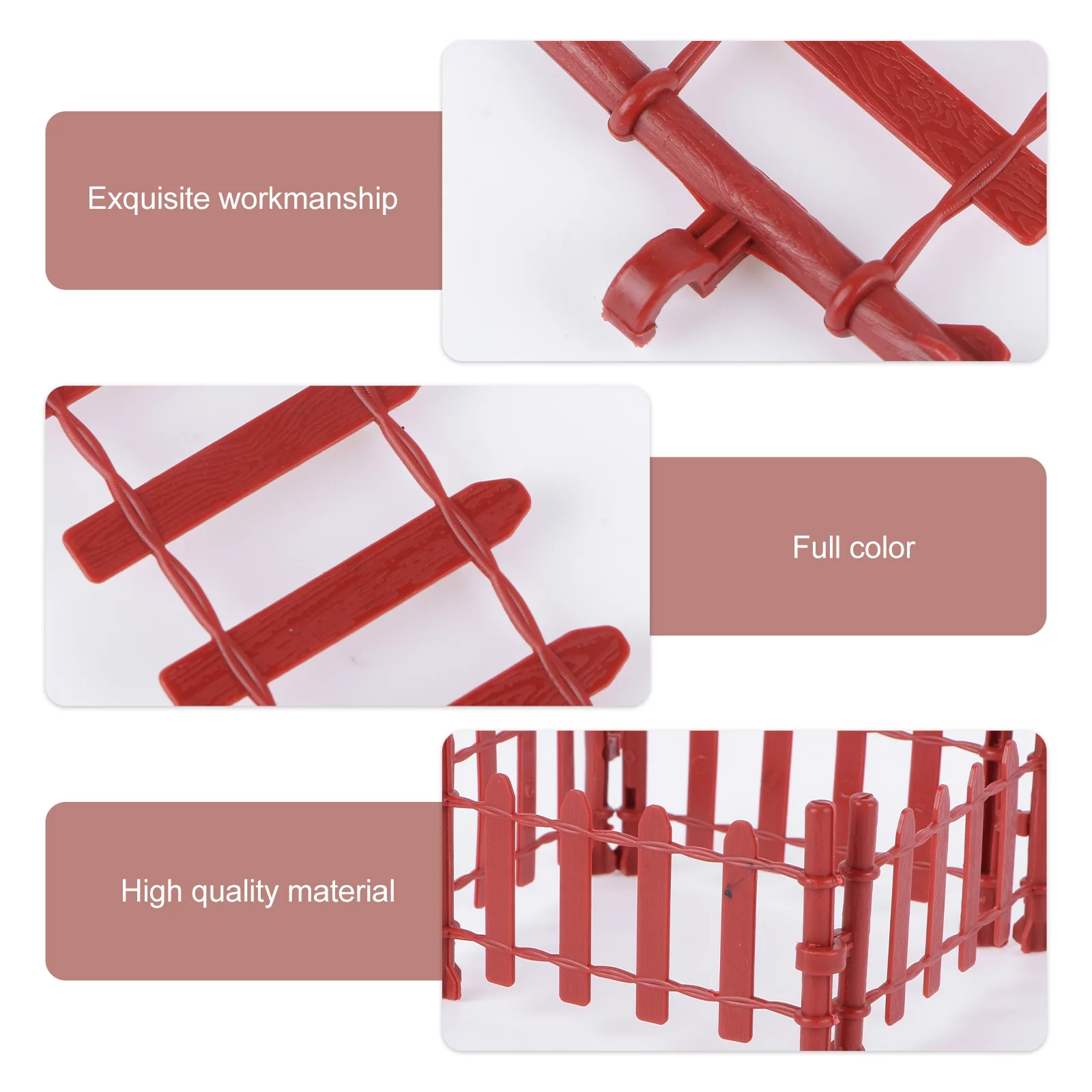 Toy Fence Kids Children’s Toys Model Farm Fencing Playsets Running Accessories Boy 10 Pcs