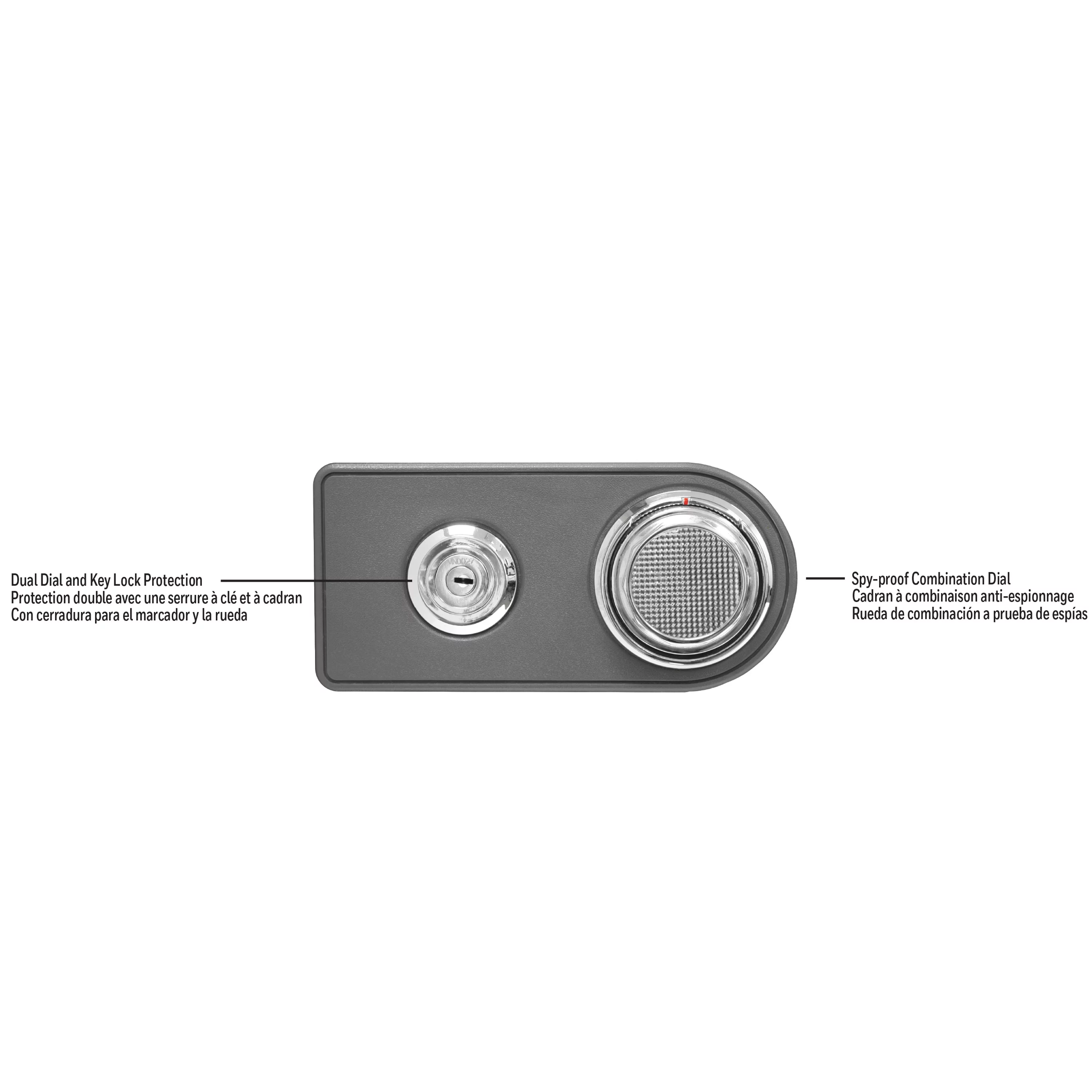 Honeywell 1.23 cf Steel 2 Hour Fireproof Water Resistant Security Safe Dual Dial & Key Lock, 2105