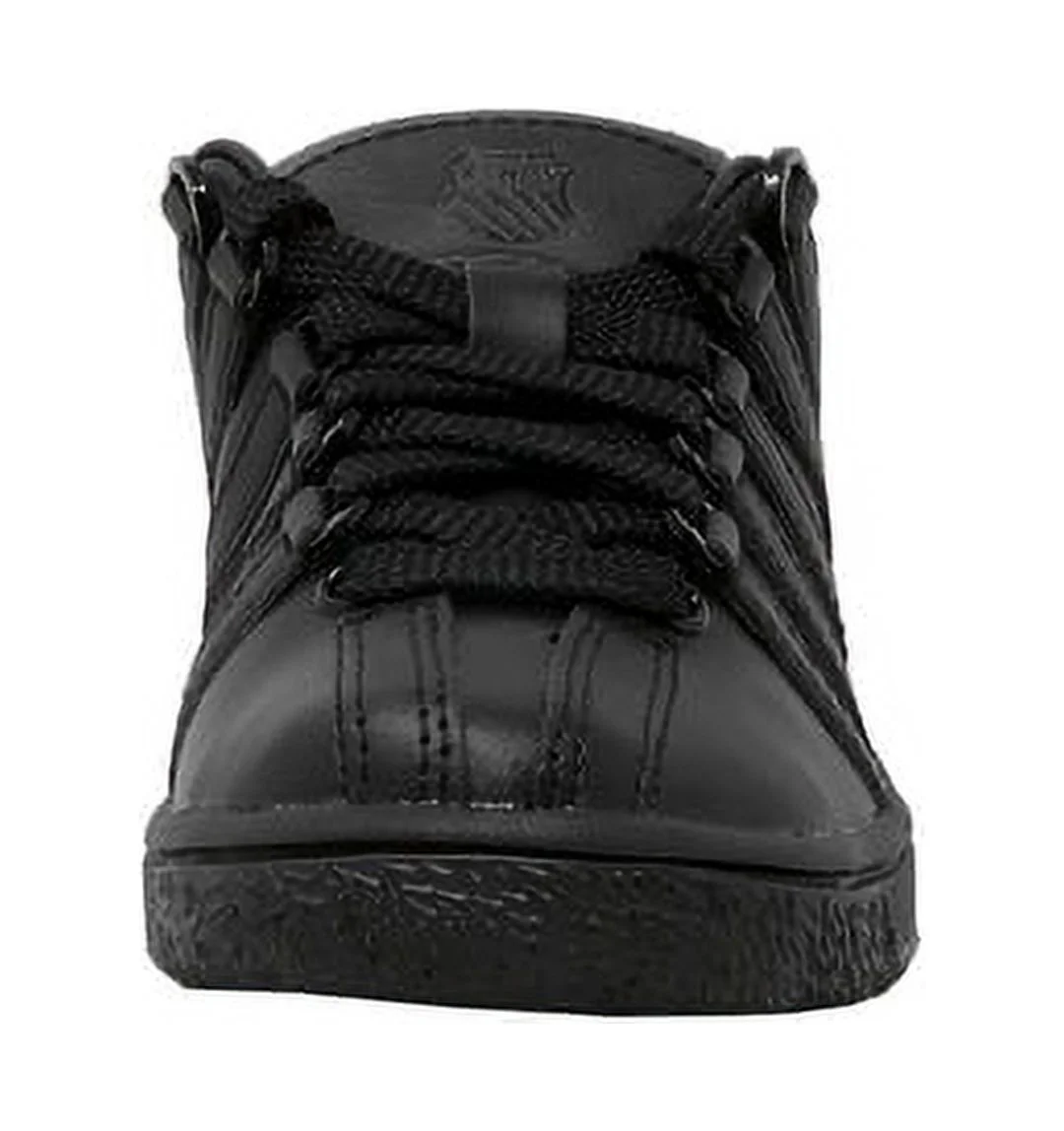 K-Swiss Little Kids Classic LX Black/Black Leather Shoes