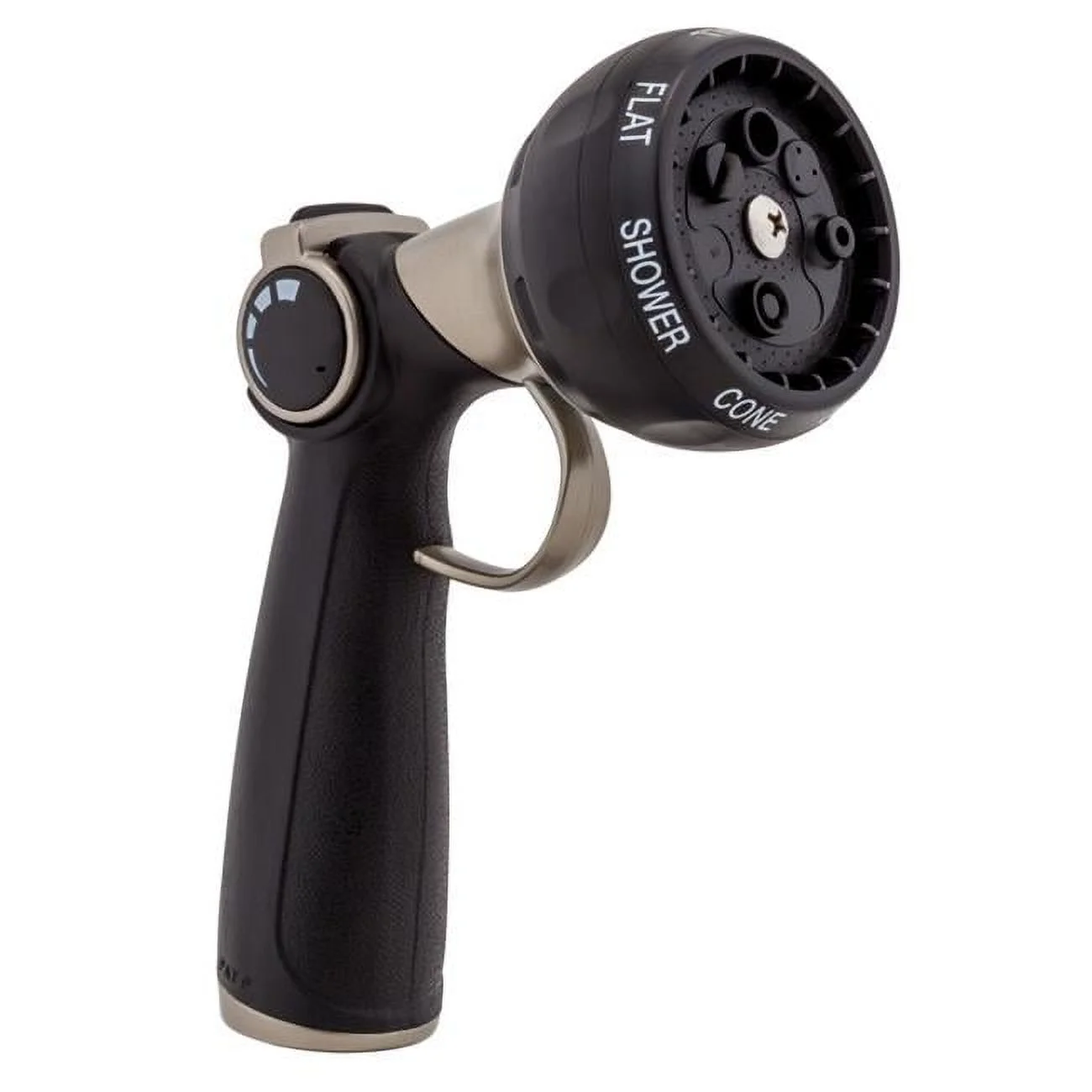 Orbit 7015486 7 Adjustable Multi-Pattern Metal Turret Nozzle, Graphite