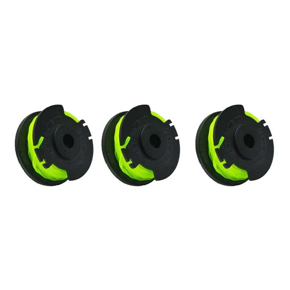 Cumbed 3 Pack Replacement Spool Line for Ryobi RAC143 36V Grass Trimmer Spools Set