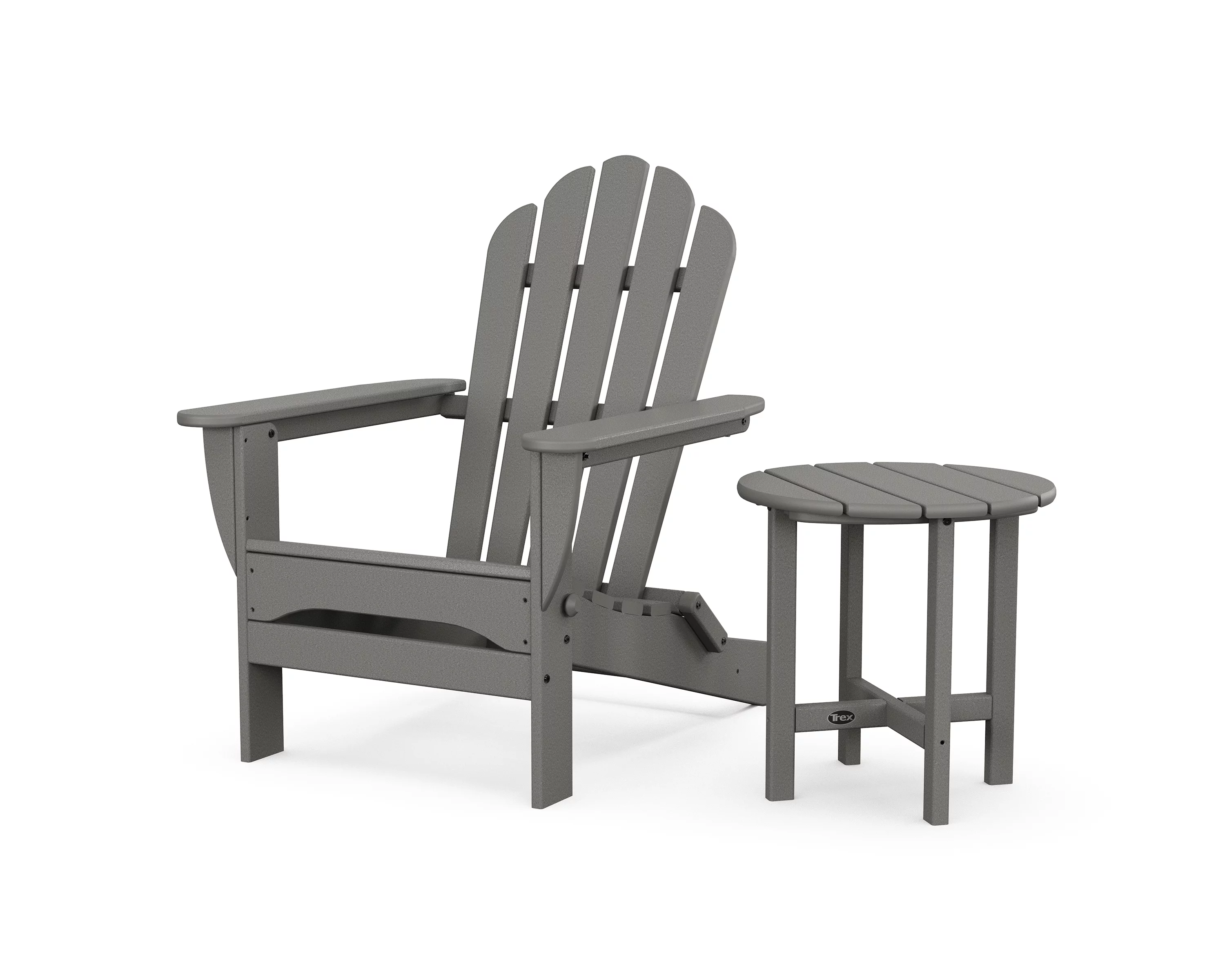 Trex® Outdoor Furniture™ Monterey Bay Folding Adirondack Chair with Side Table in Stepping Stone