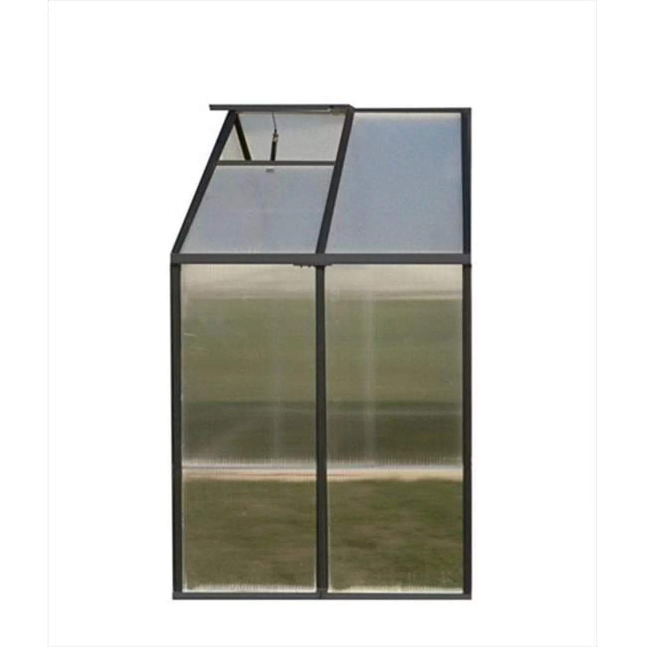 Monticello  8 x 4 Ft. Greenhouse Extension - Black - Premium