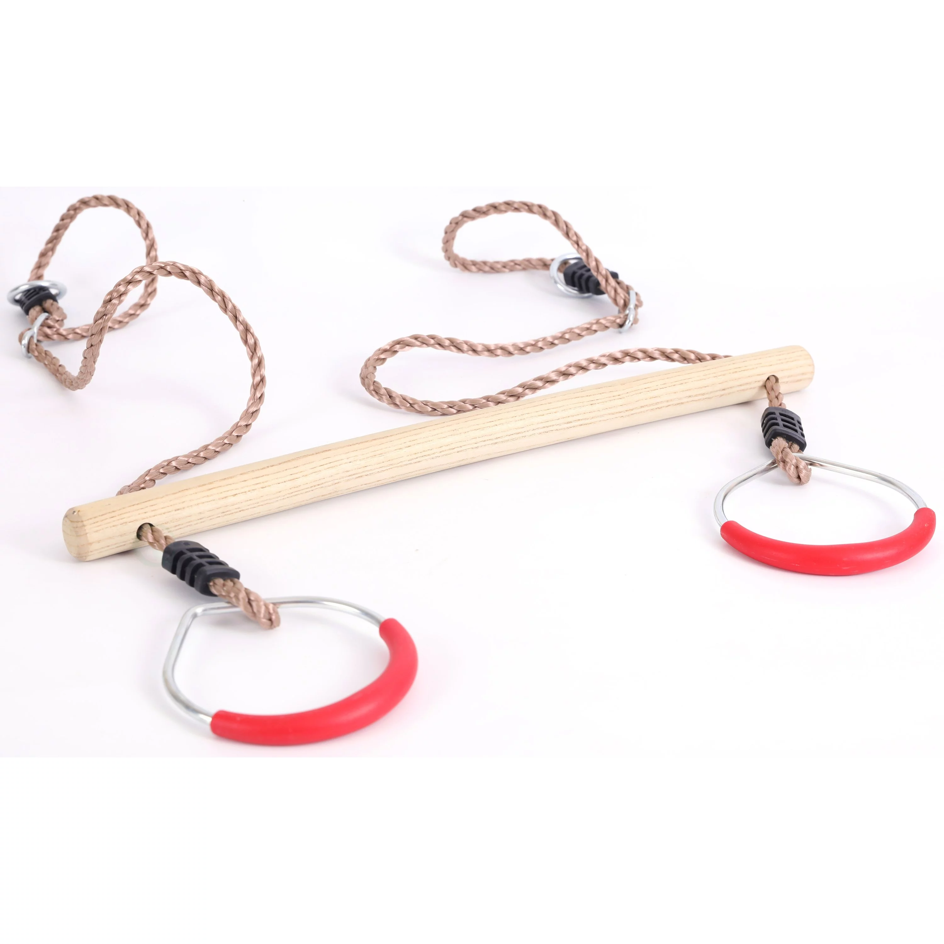Kids Trapeze Swing Bar with Rings with Hanging Ropes