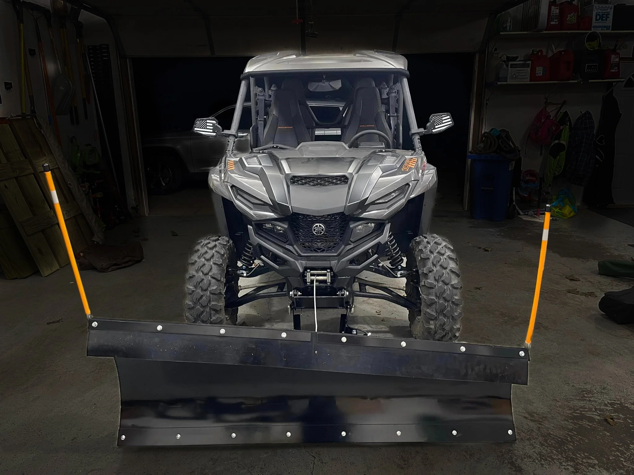 66 inch DENALI Pro UTV Snow Plow Kit in BLACK - 2012-2023 Kawasaki Teryx
