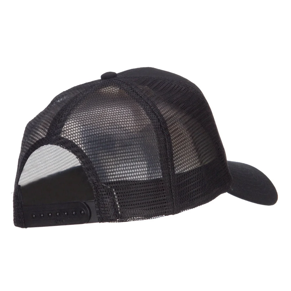 Chief Oak Leaf Patched Mesh Cap - Black OSFM