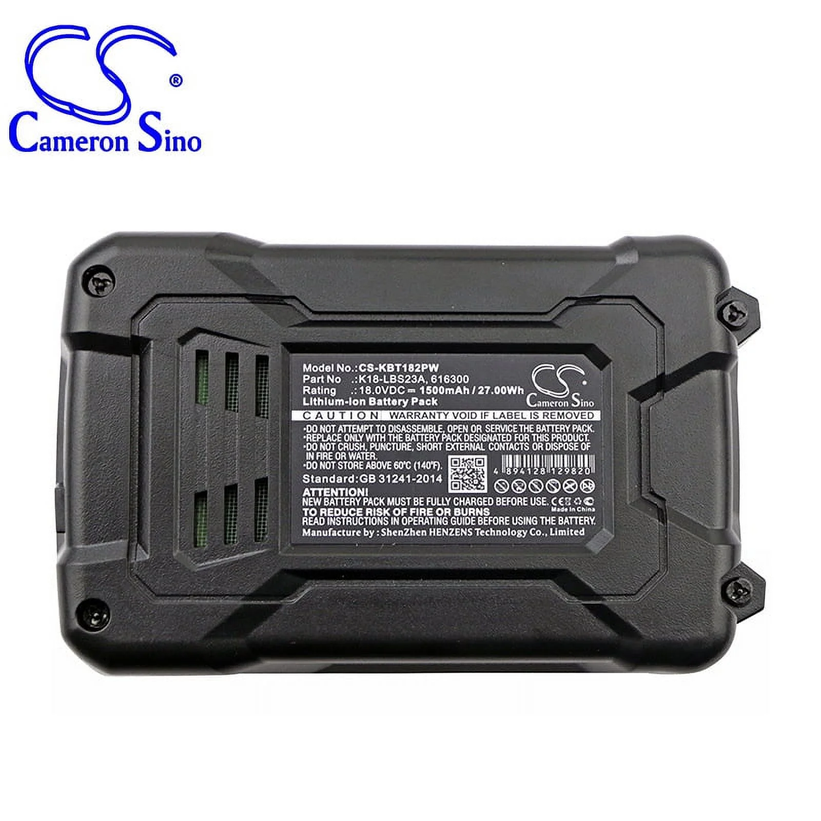 Cs Applicable To Kobalt K18ld-26A Battery For Electric Tools K18-Lbs23a 616300