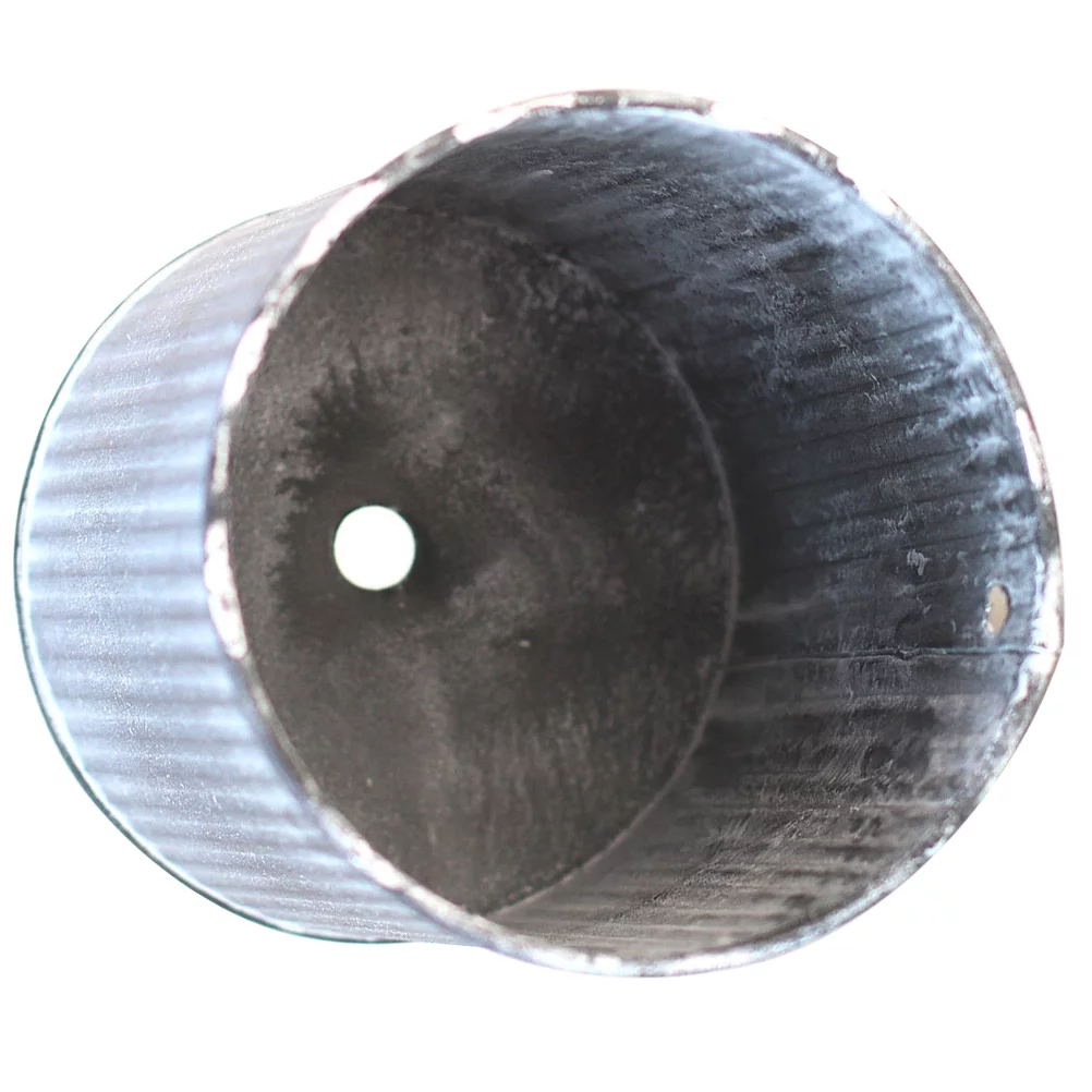 Goblincore Room Decor Front Porch Planter Tin Flower Bucket DIY Arrangement Pot Retro Round Wrought Iron Groceries