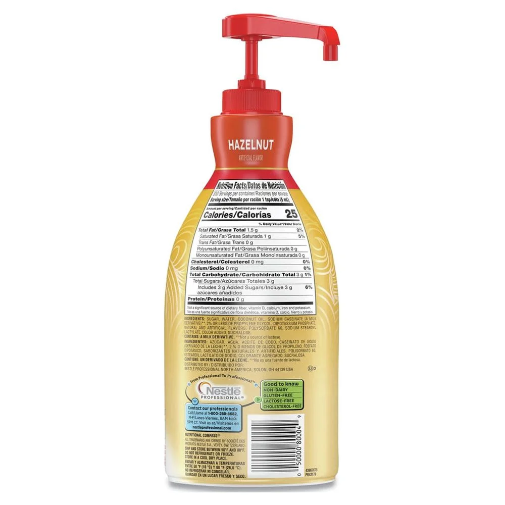 Coffee-Mate Hazelnut Creamer (w/ Pump Bottle), 50.7 Fl Oz