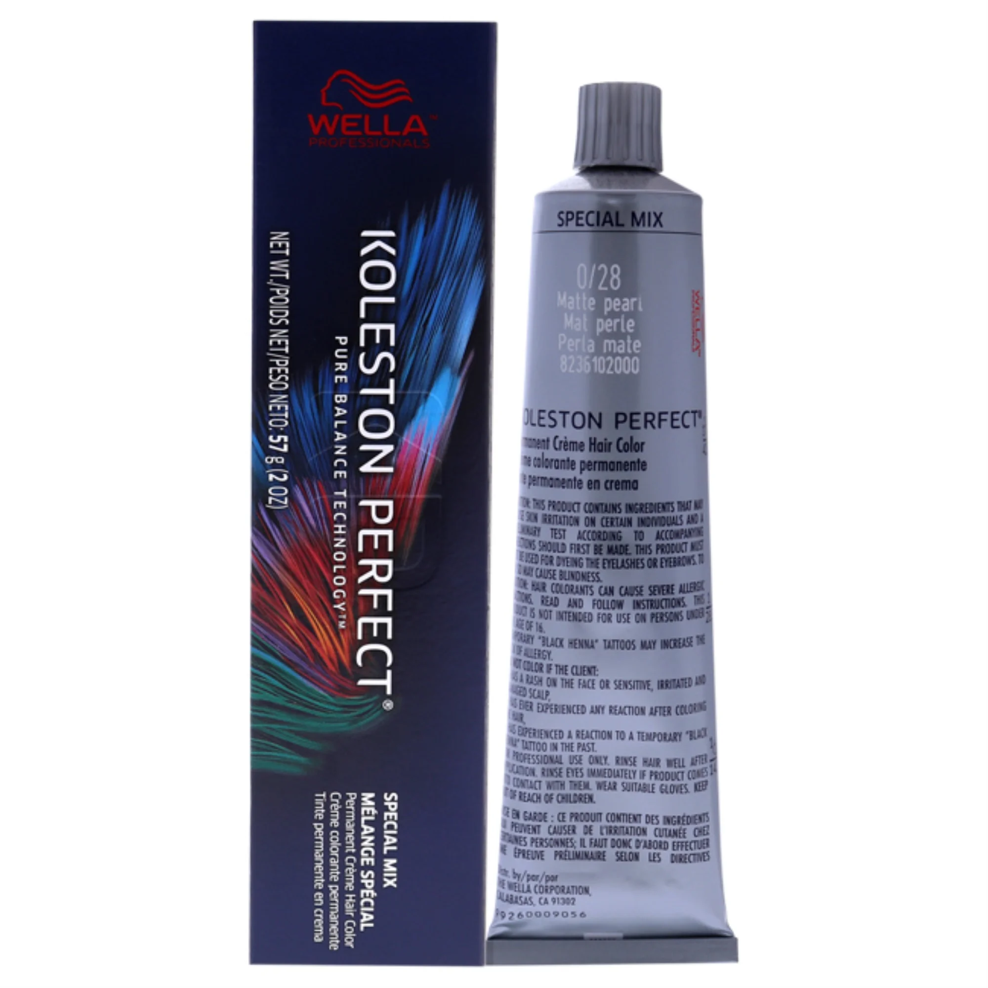 Koleston Perfect Permanent Creme Hair Color - 0 28 Matt Pearl by Wella for Unisex - 2 oz Hair Color