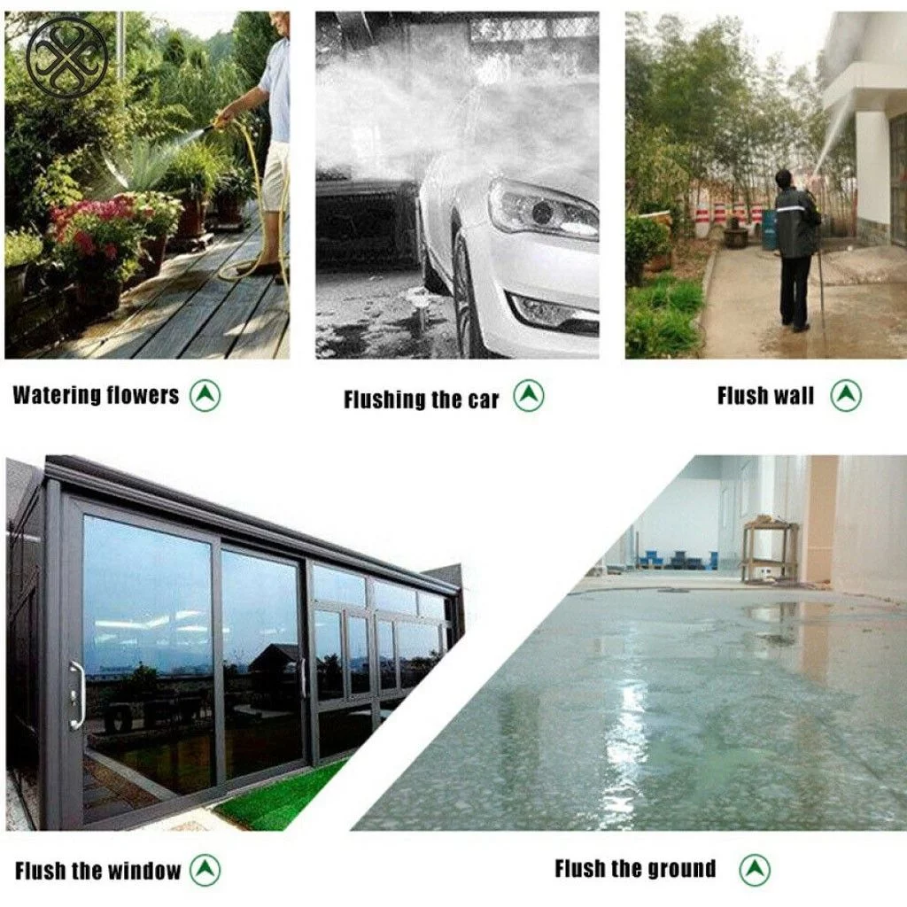 Luxtrada Garden Hose High Pressure Power Washer Water Spray Gun Nozzle Wand Car Wash Clean