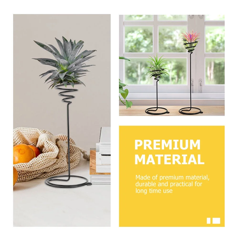 6pcs Stainless Steel Plant Racks Air Plant Holder Air Plant Display Stand Tabletop Planter