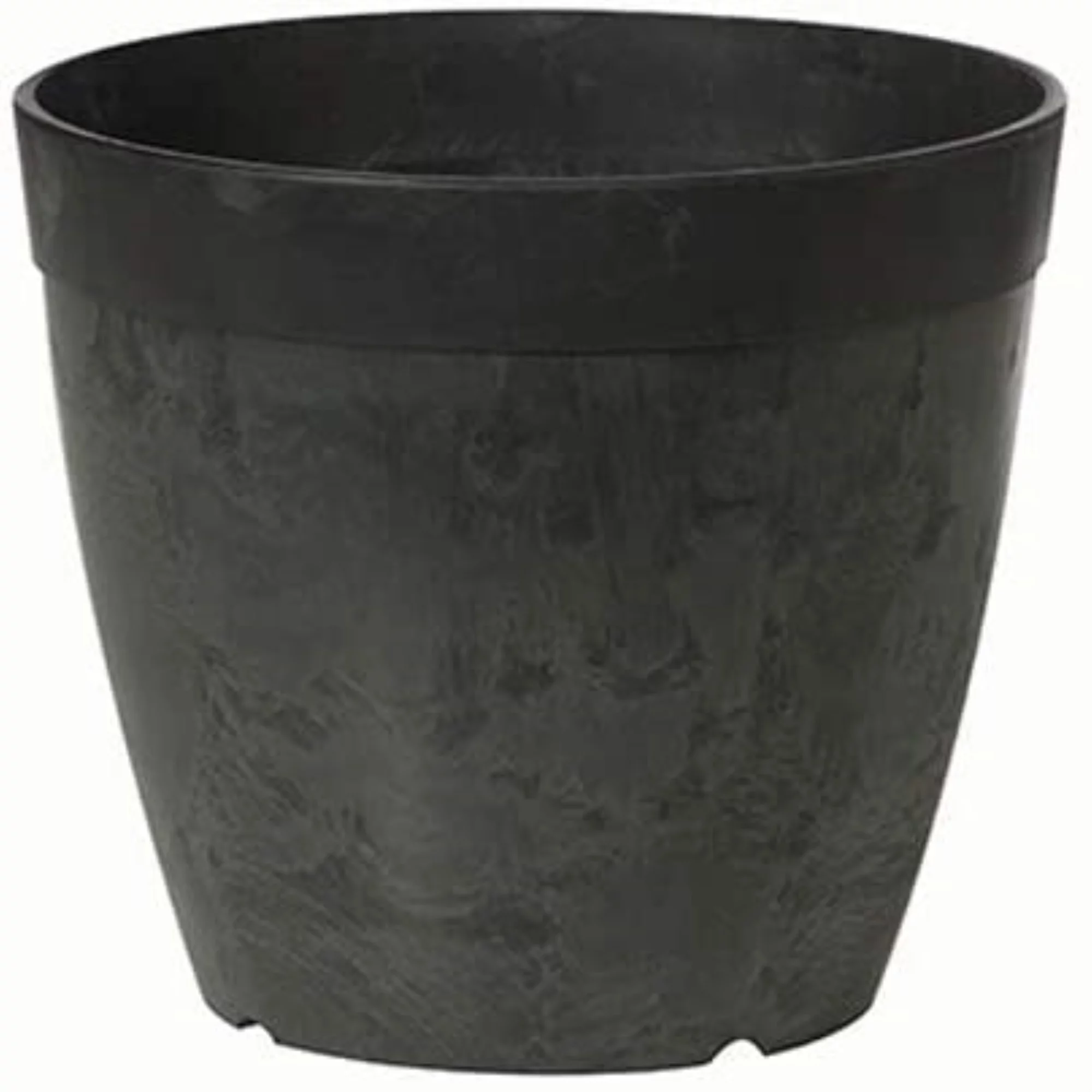 Novelty Round Dolce Flower Pot/Planter, Black, 12