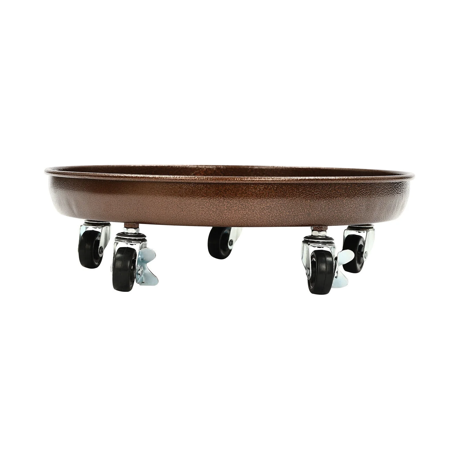 16*4.72in 3Pcs Flowerpot Trays W/ Universal Wheels 16IN Thickened Plant Pot Tray Rack 200-250kg/441-551lbs