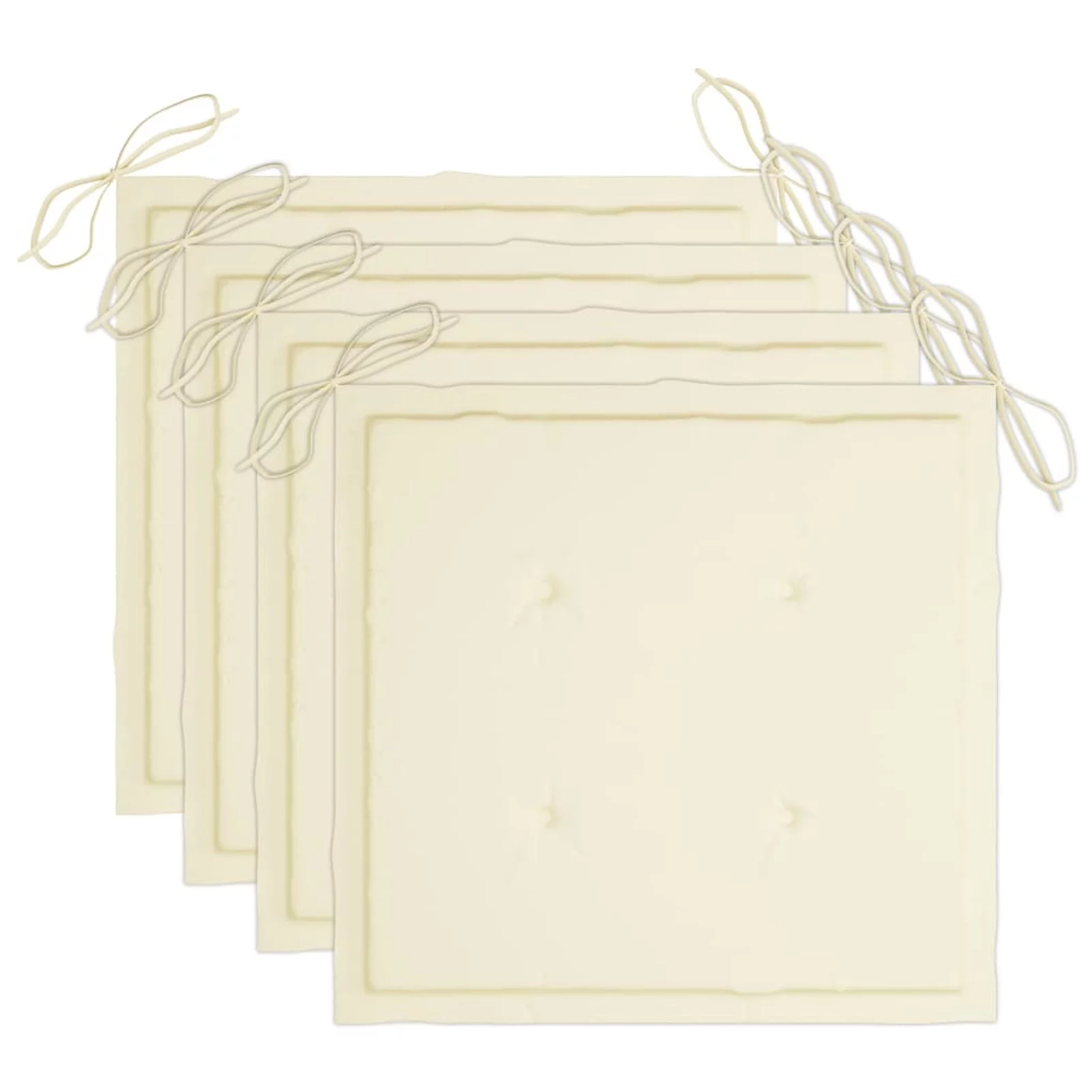 Carevas Patio Chairs with Cushions 4 pcs Solid Acacia Wood