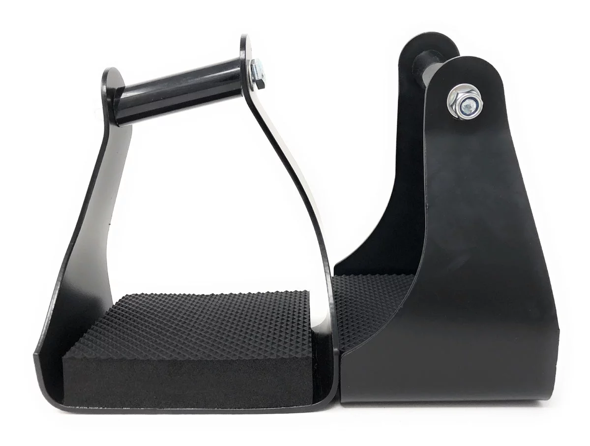AJ Tack Angled Aluminum Endurance Trail Stirrups 3