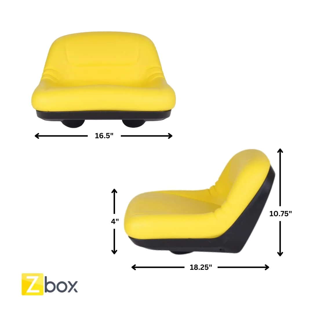 Lawn Mower Seat # GY20495 - Fits John Deere LA100, L100, L105, L108, L107, L110, X110, 102, 105, 125 - Replaces A-B1GY20495, A-GY20495, AUC11475, B1GY20495, GY20495, GY20495-A and GY21209