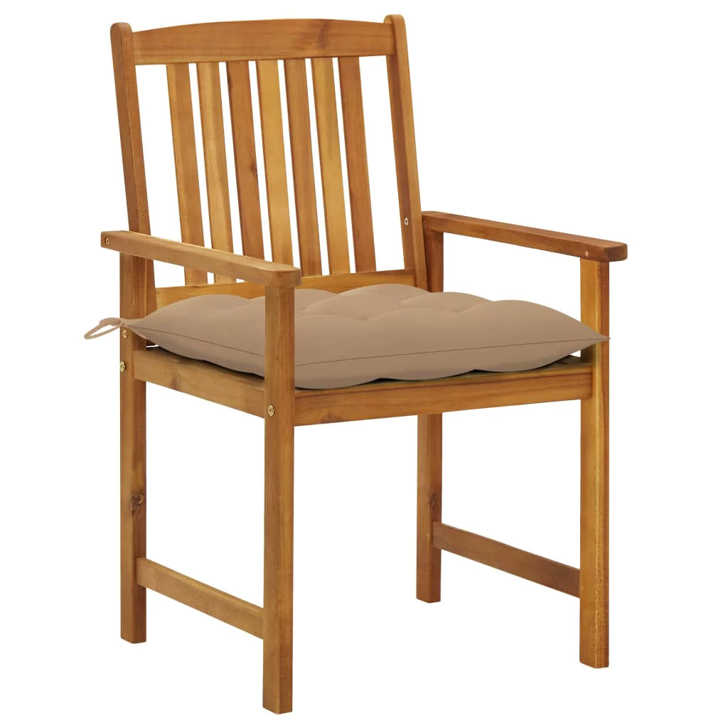 Irfora Patio Chairs with Cushions 2 pcs Solid Acacia Wood