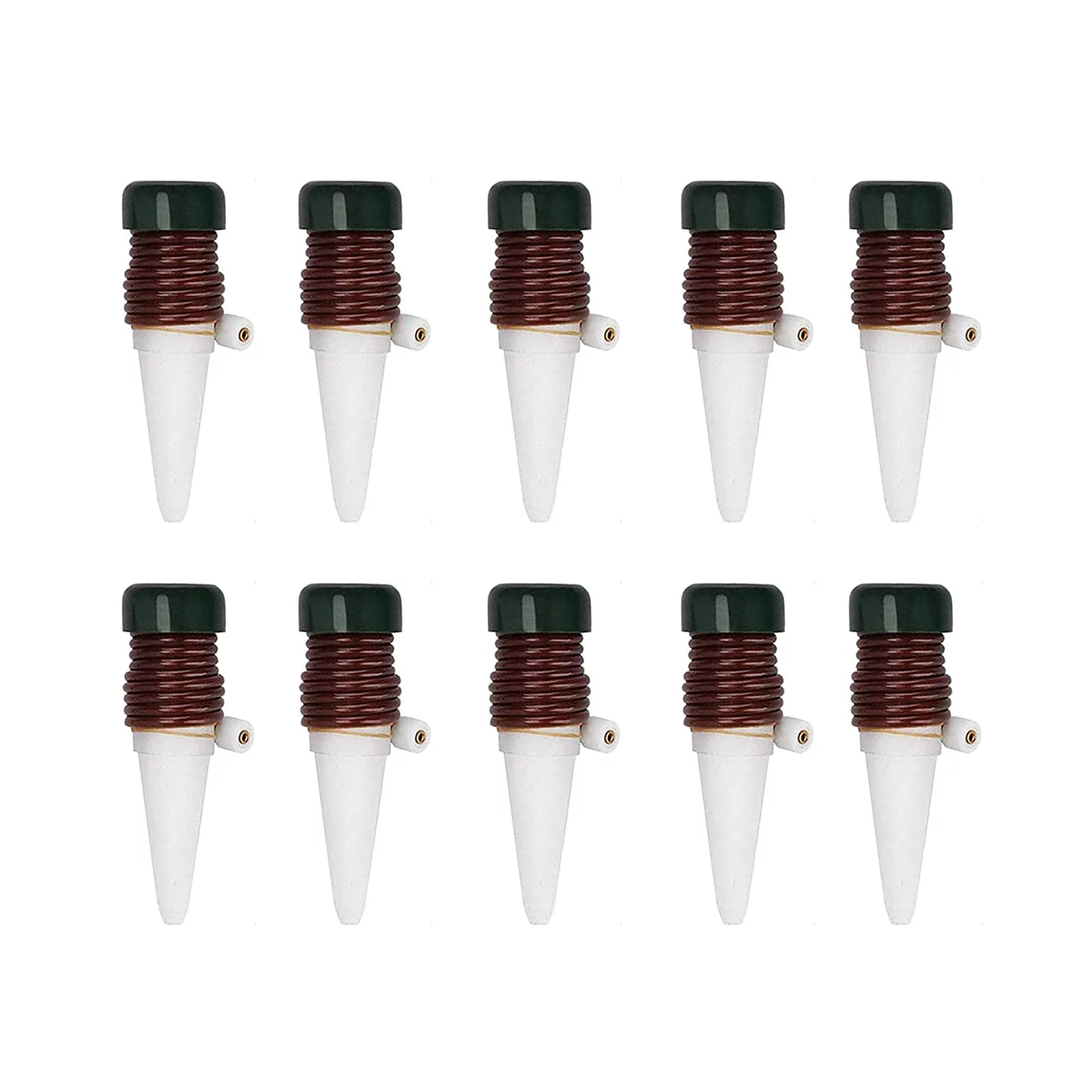 DYWADE July 4Th 10 Pcs Utomatic Watering Tools Ceramic Gardening Indoor and Outdoor Brown One Size