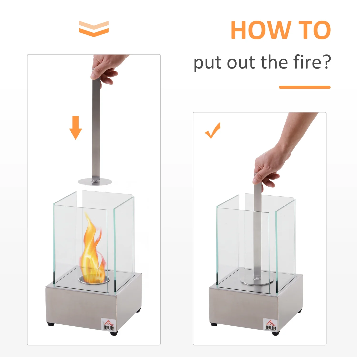 YLtoohoom Ethanol Fireplace  7.75” Tabletop 0.10 Gal Stainless Steel 160 Sq. Ft.  Burns up to 2 Hours  Silver