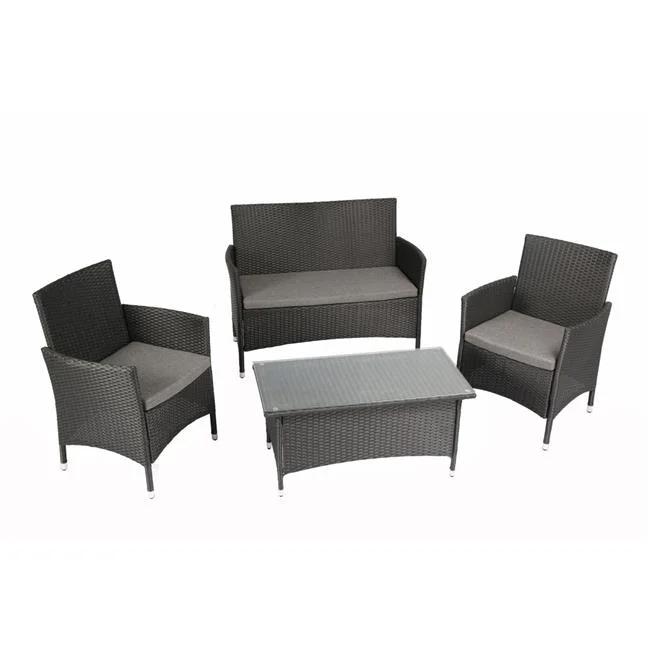 Baner Garden Wicker 4 Piece Patio Conversation Set