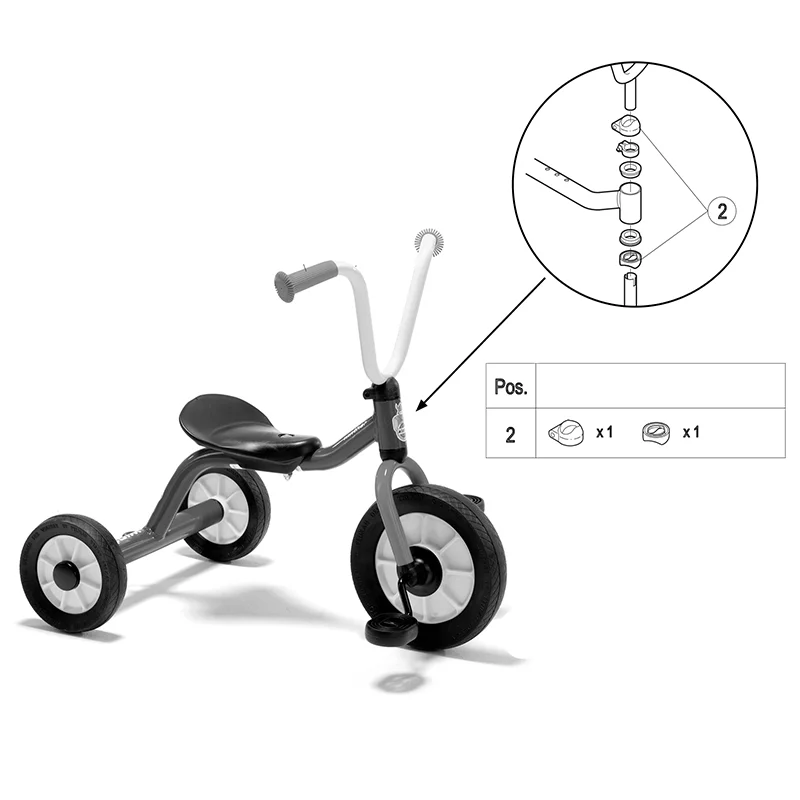 Winther Spare Part: Steering Fork Fitting Mini Viking | Bundle of 2 Each
